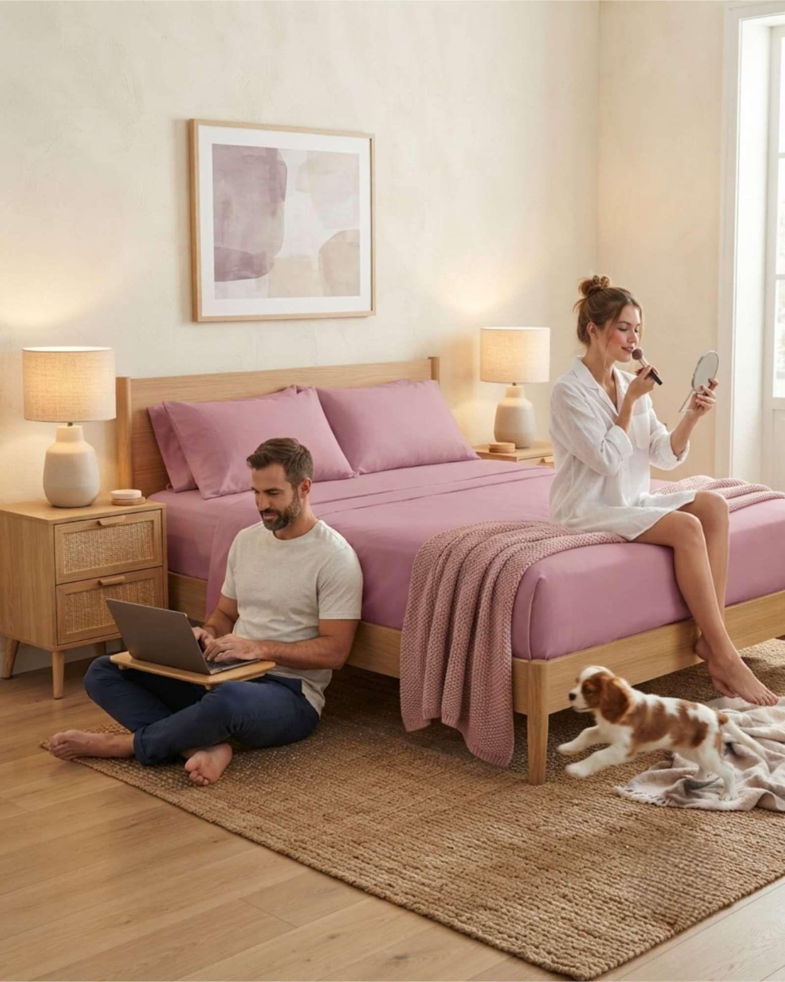 Juego De Sabanas Estilo De Revista Para Dormitorio King m5-2