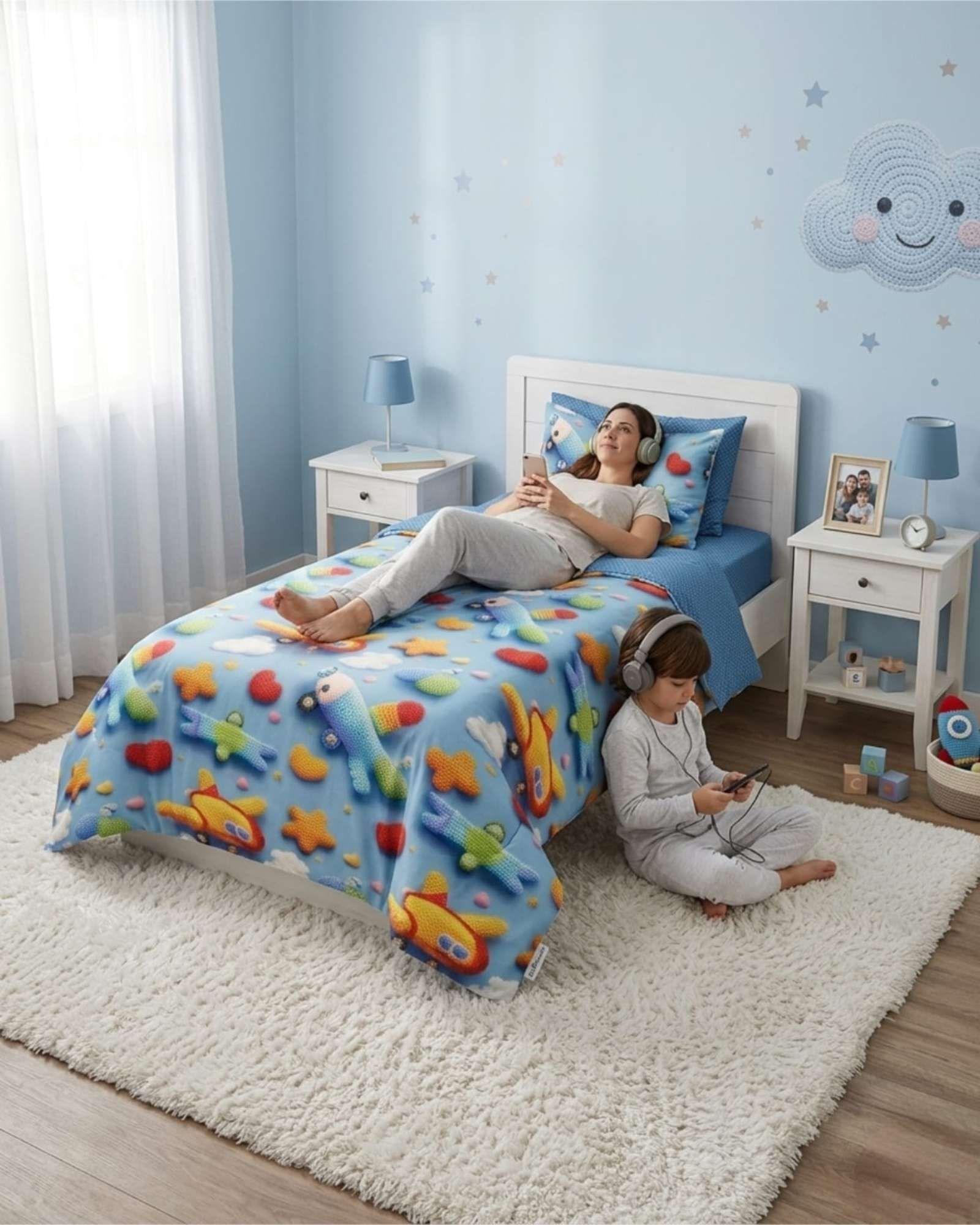 Quilt De Verano 5D Cubrecama Ligero Transpirable Plaza y Media PM7-4