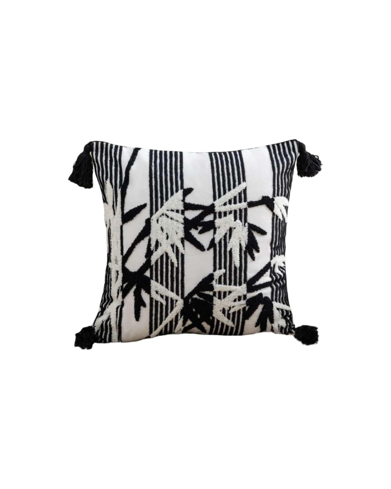 Set De 4 Fundas Para Cojin 45cm x 45cm Con Diseño Bordado m44-5
