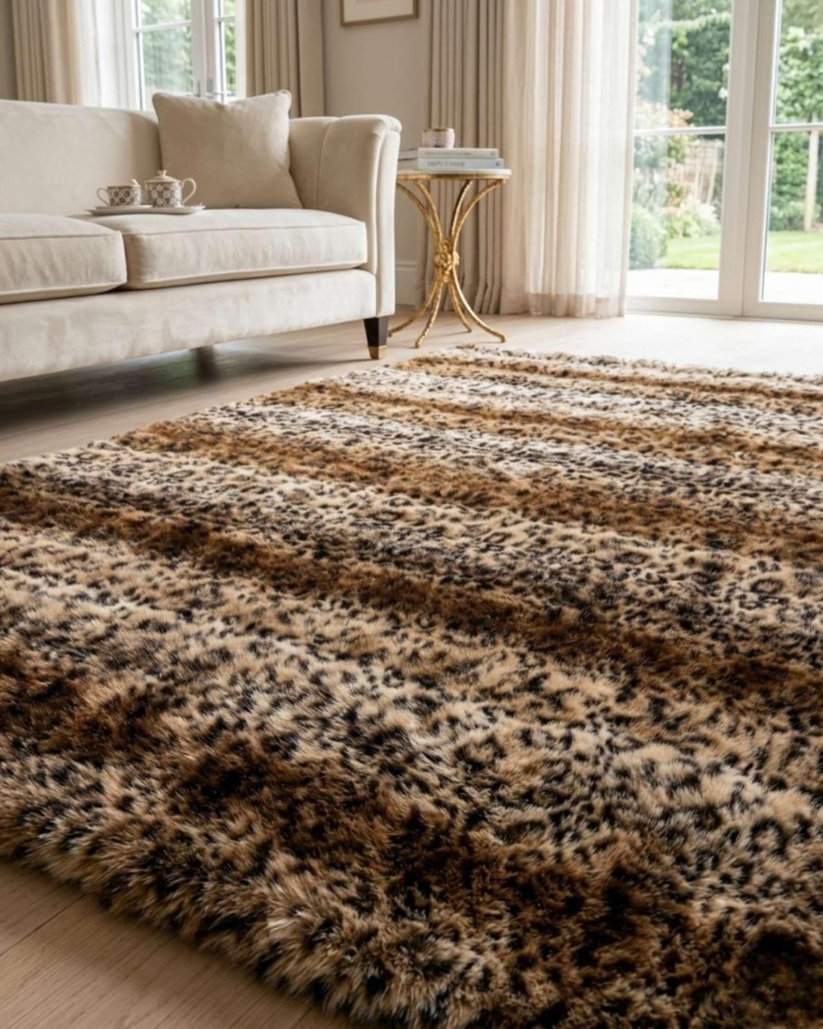 Alfombra Mullida De Peluche Sintético 120x180cm m4-0