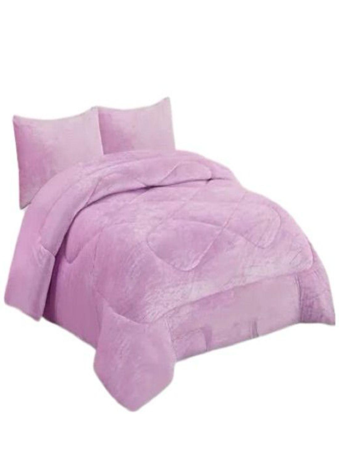 CUBRECAMA PLUSH DE INVIERNO CON CHIPORRO D-7-0