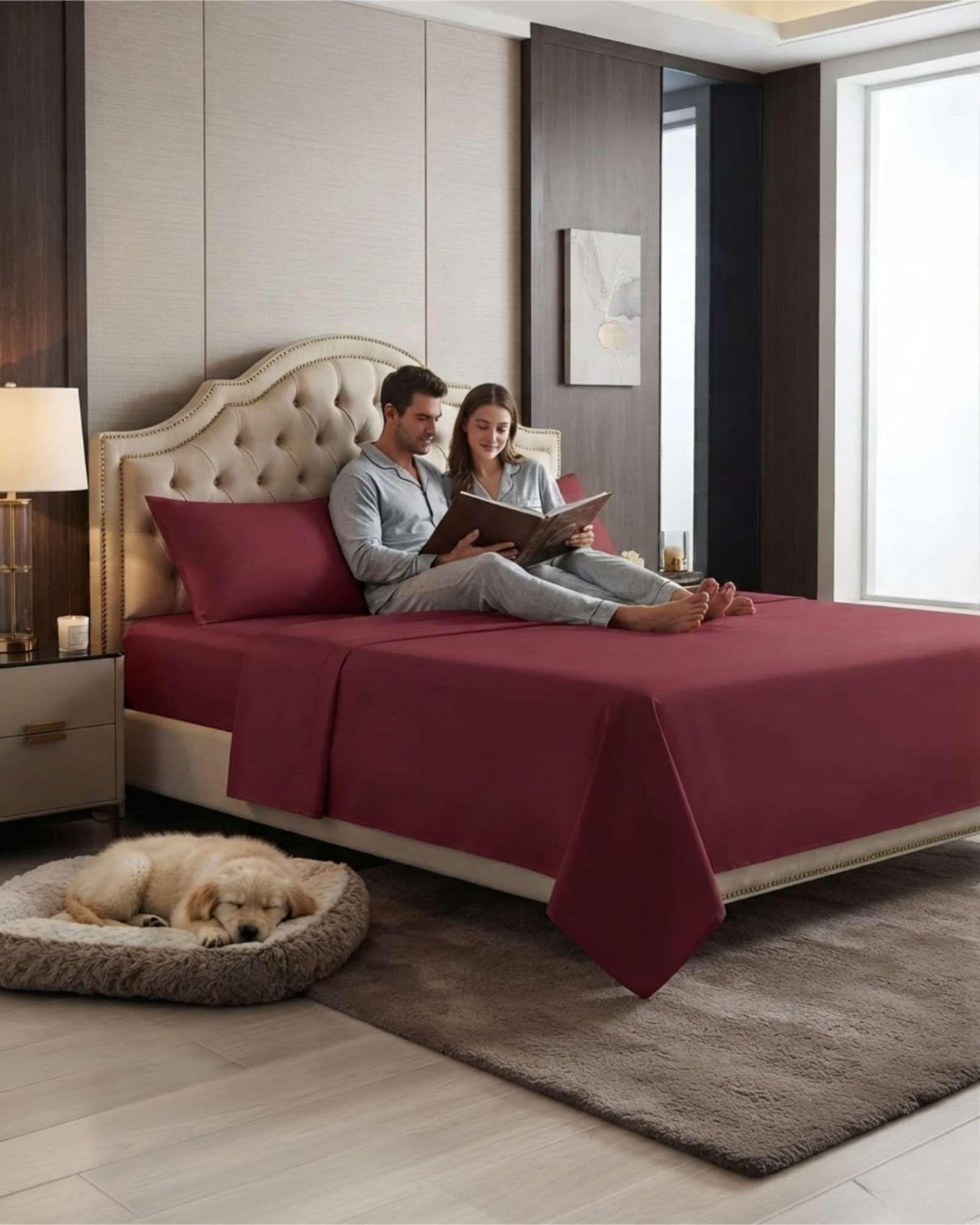 Sabanas 2 Plazas De 500 Hilos Calidad Hotelera Y Ajuste Perfecto m4-2