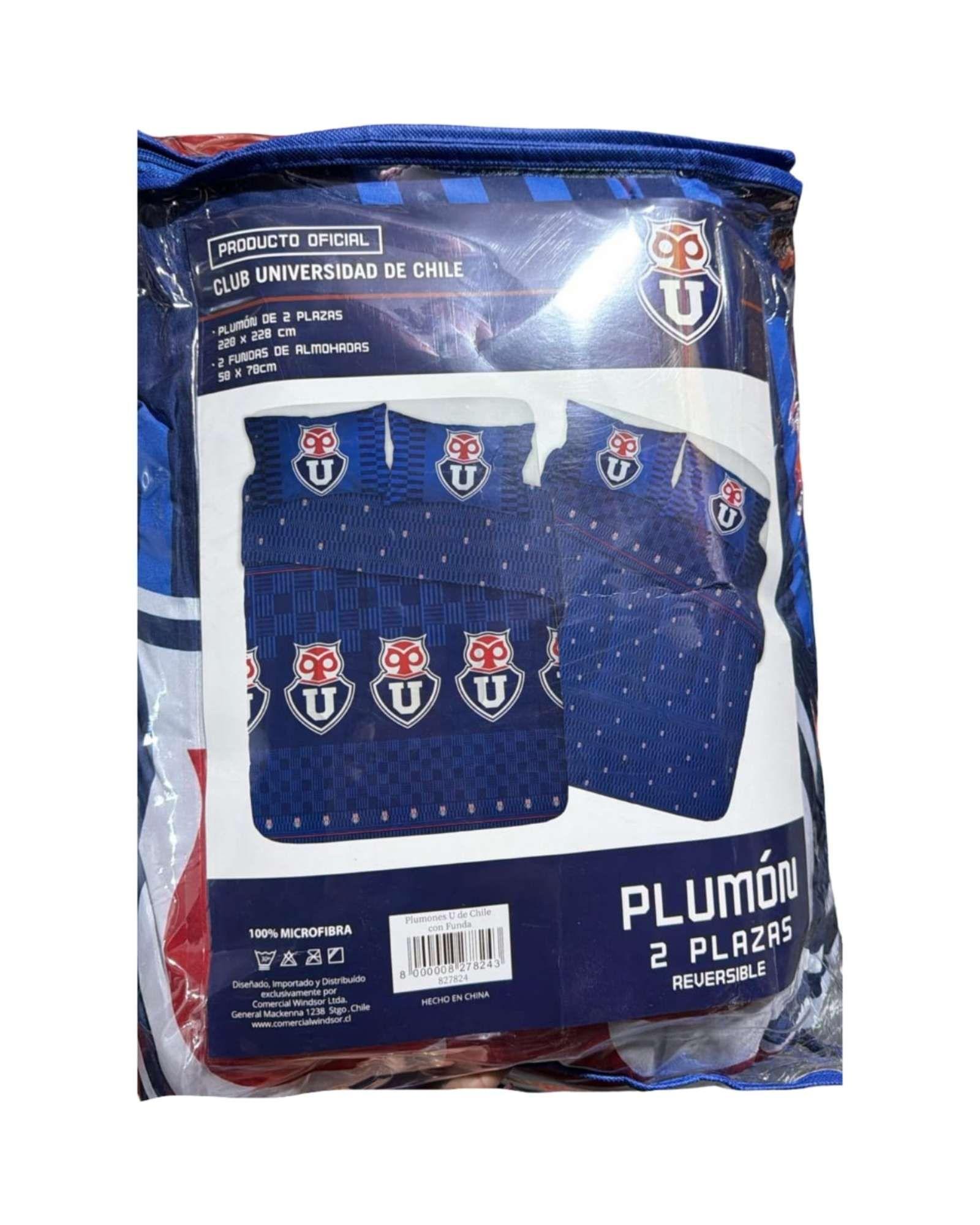 Plumón Estampado U. de Chile 2 Plazas Máximo Confort-2