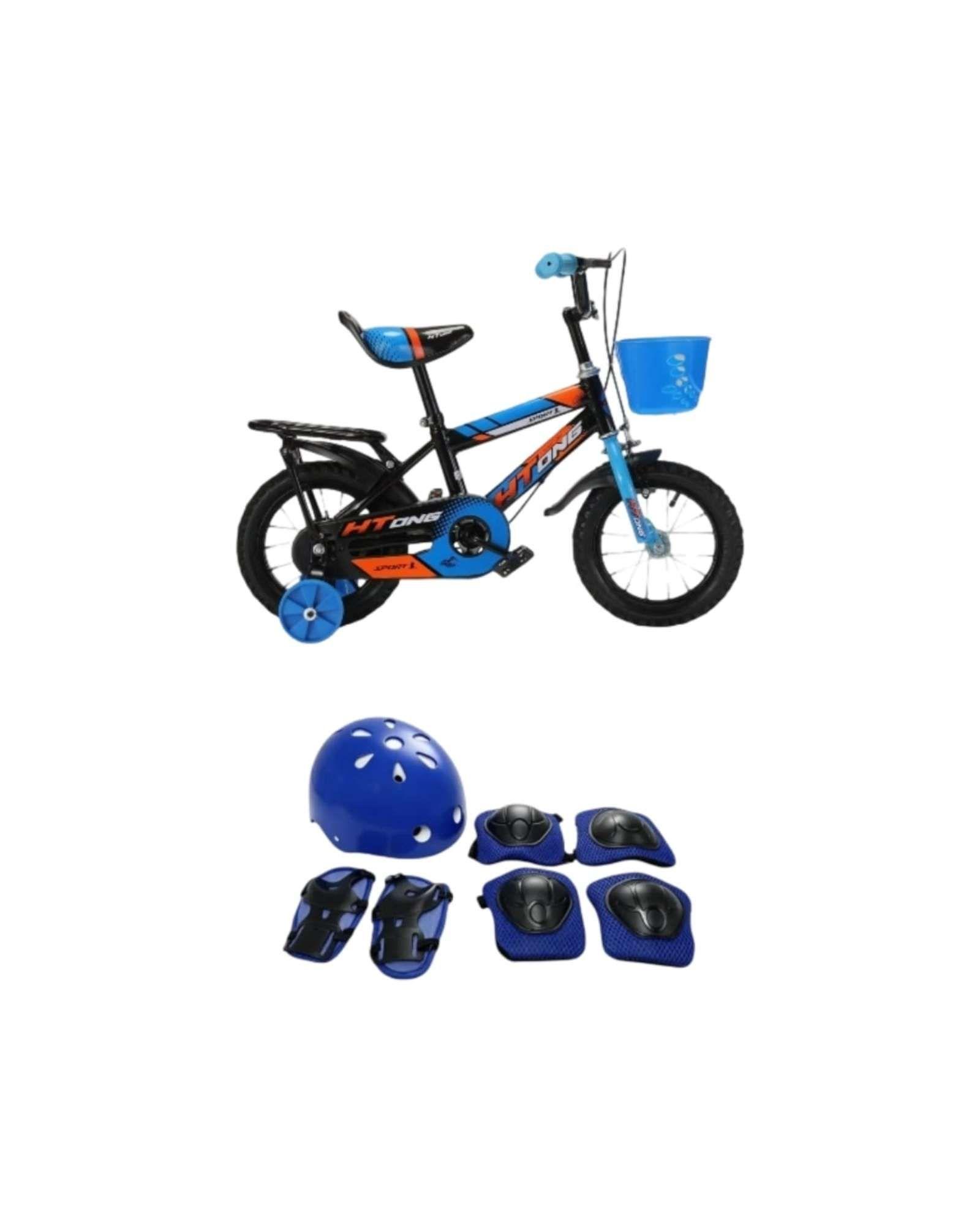 Bicicleta Para Niños Aro 12 Con Kit De Protección Y Casco 09-5