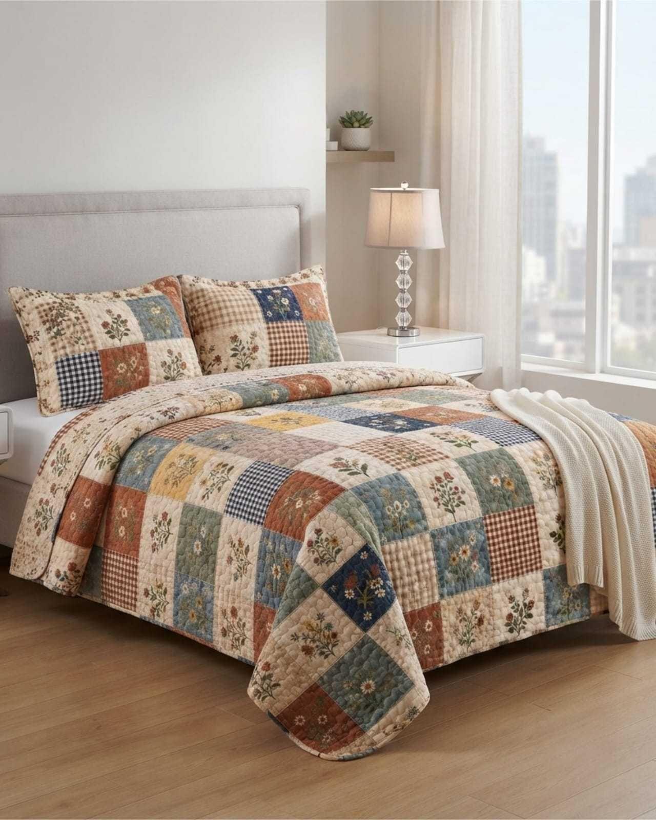 Quilt Delgado Para Verano Fresco 2 Plazas m24-1
