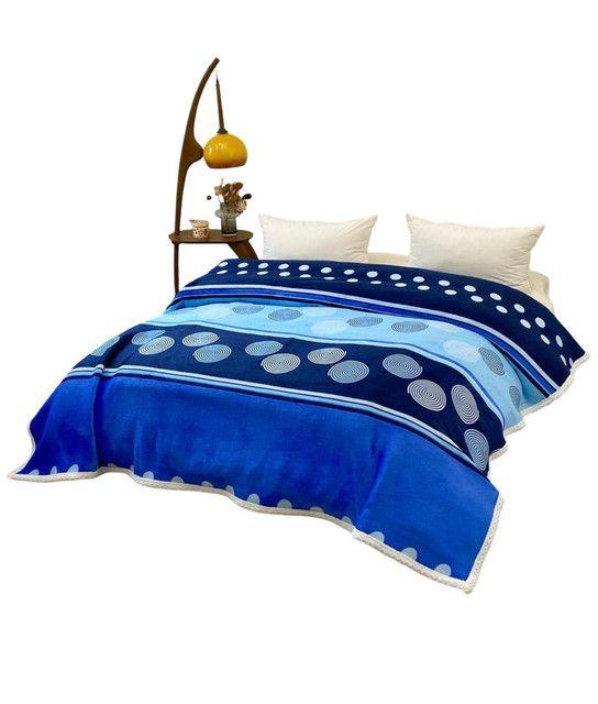 FRAZADA PARA INVIERNO CON CHIPORRO 2 PLAZA AZUL  D02-0