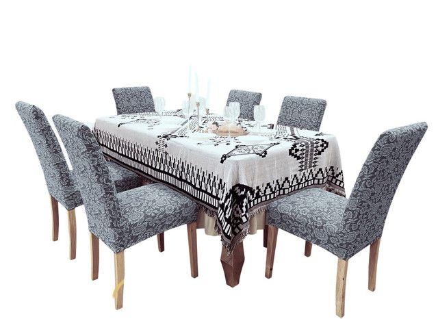 PACK DE 6 FUNDAS CUBRE SILLAS DE COMEDOR FLORES CELESTE-2