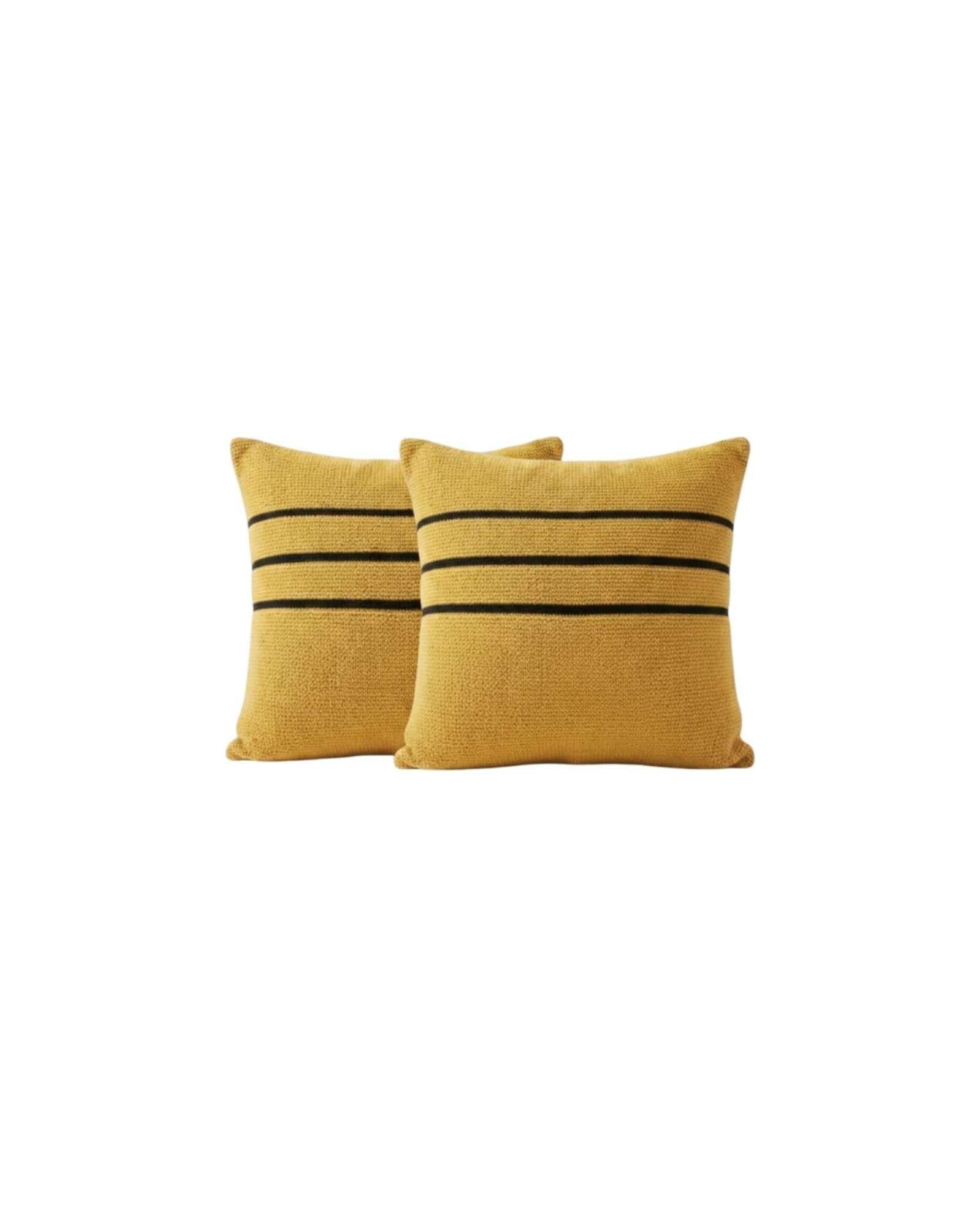 Set x2 Fundas de Cojín Chenille con Franjas 45x45 cm 3-5