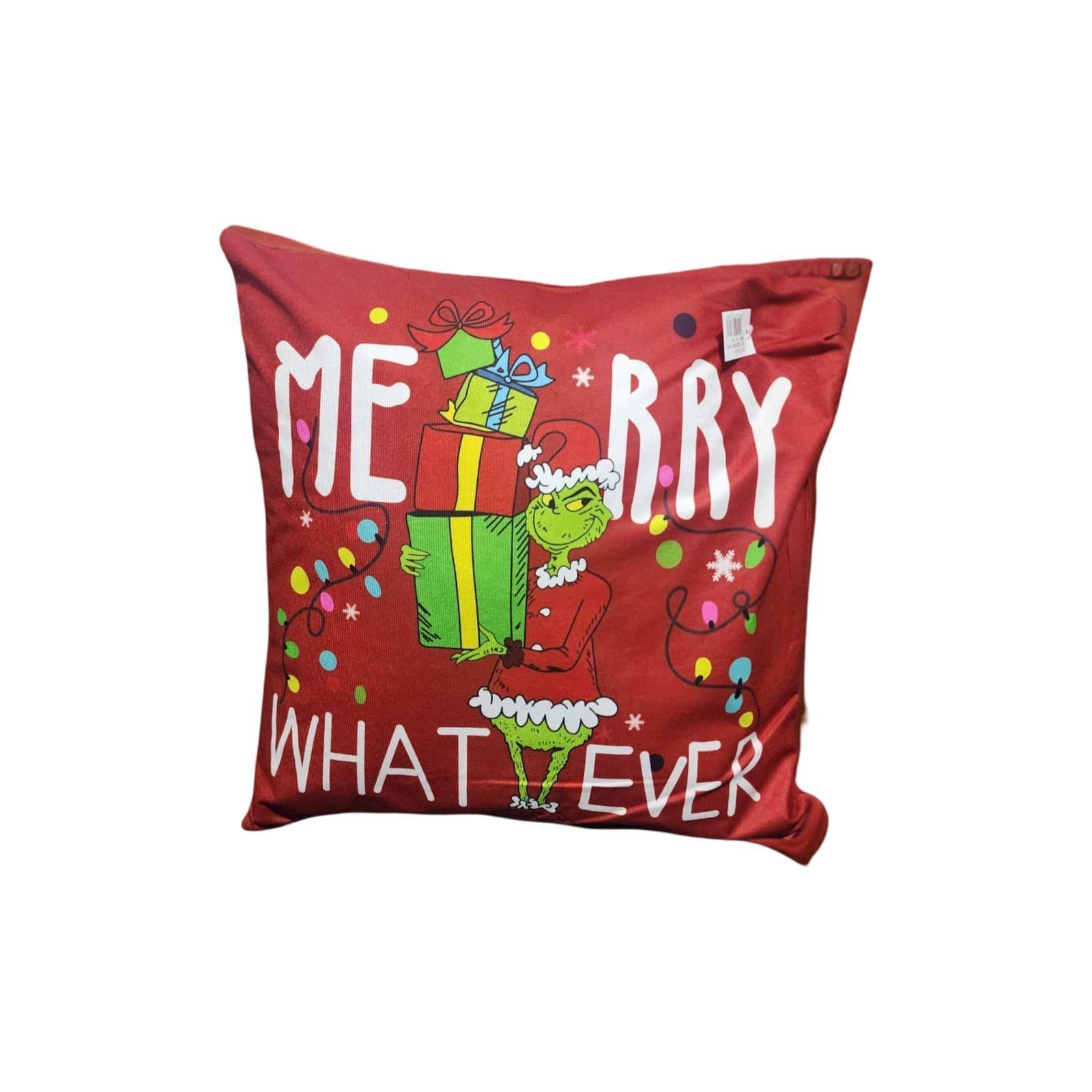 Pack de 4 Fundas De Cojín De Navidad De 45x45 Cm Modelos surtidos DEL GRINCH K2-0