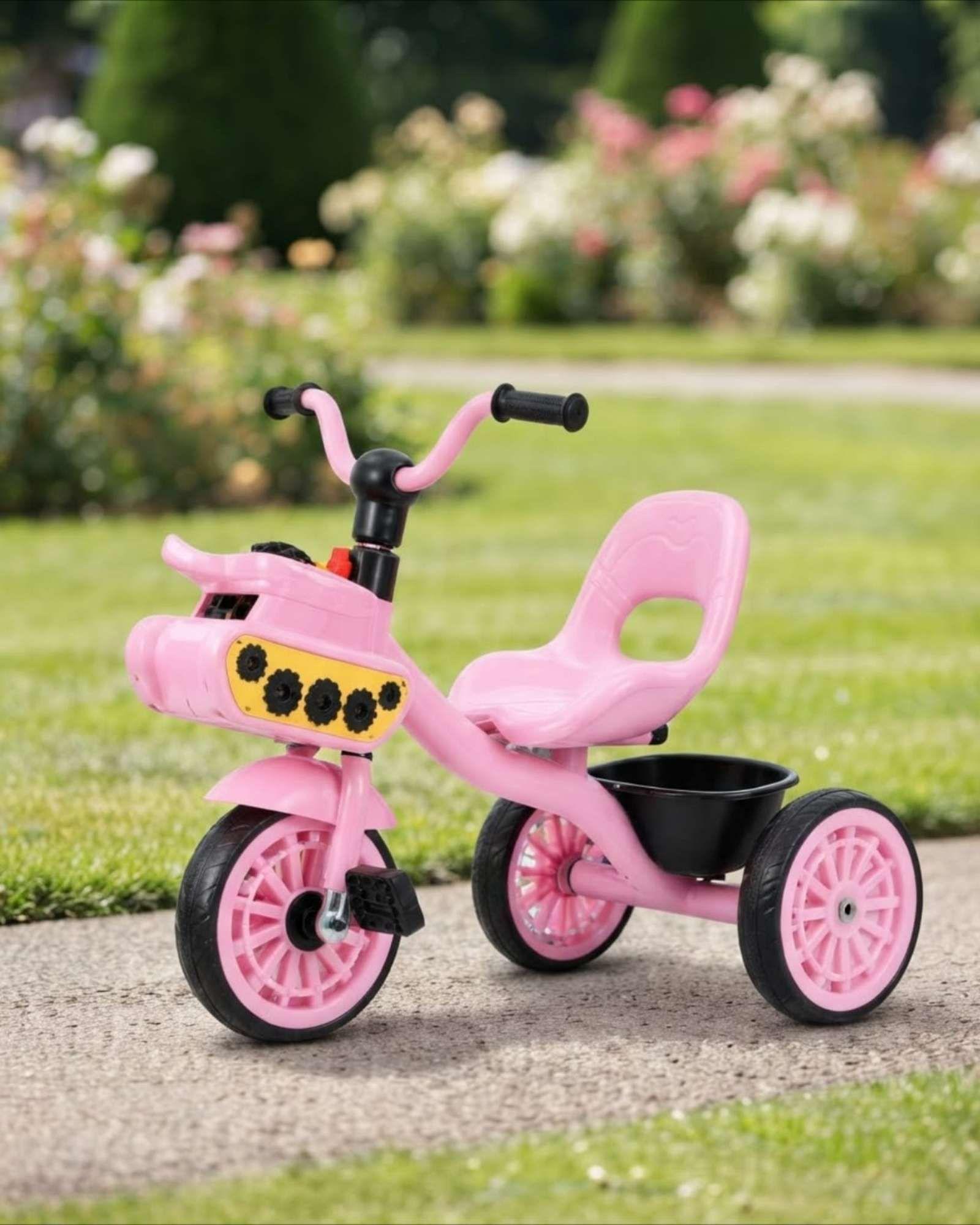 Triciclo Infantil Con Pedales Asiento Ergonomico Y Canasto-2