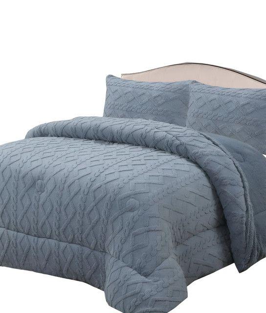 COBERTOR GRUESO PARA INVIERNO KING - SUPER GRIS -07-0