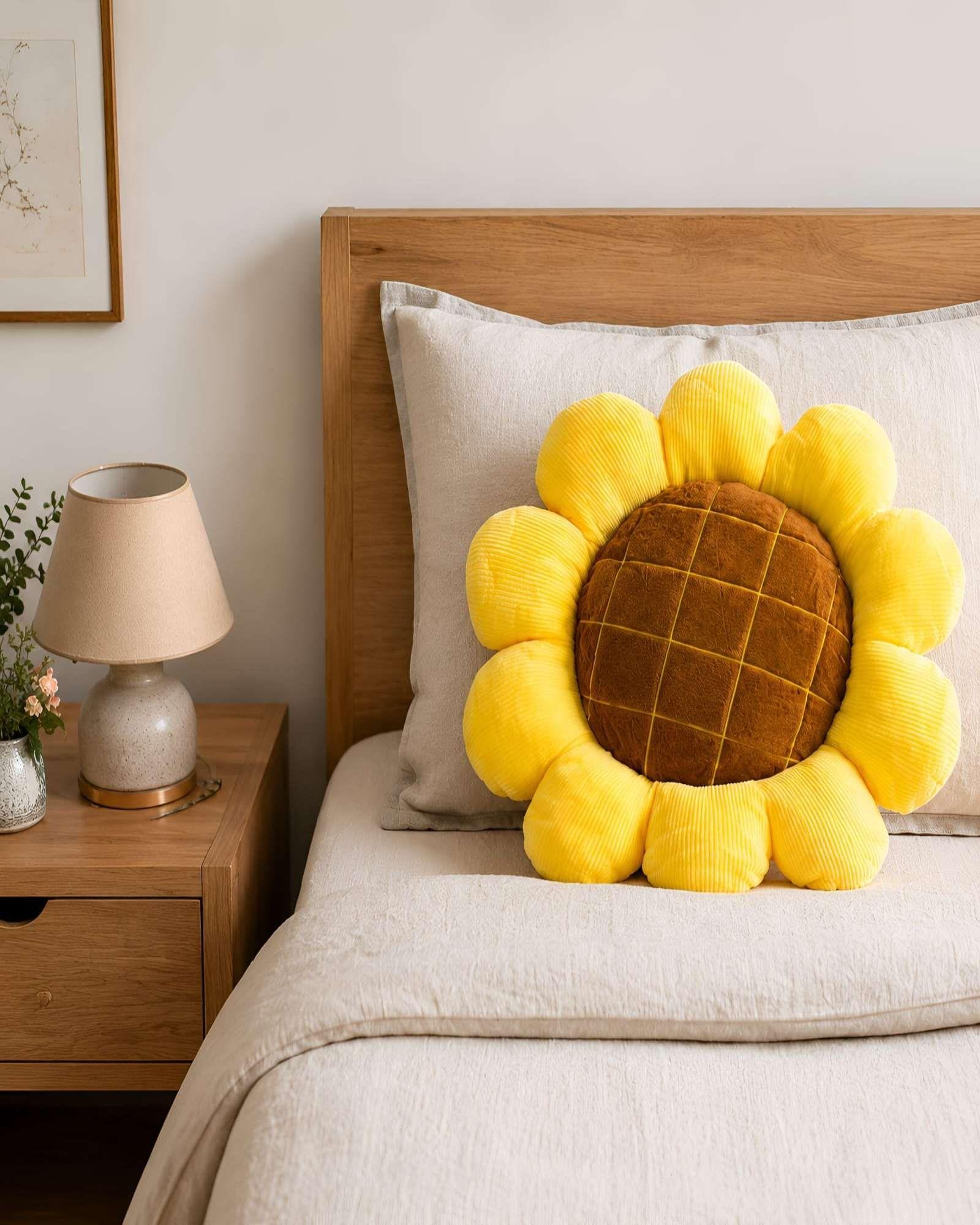 Cojin Decorativo Girasol Para Sofa Y Dormitorio-4