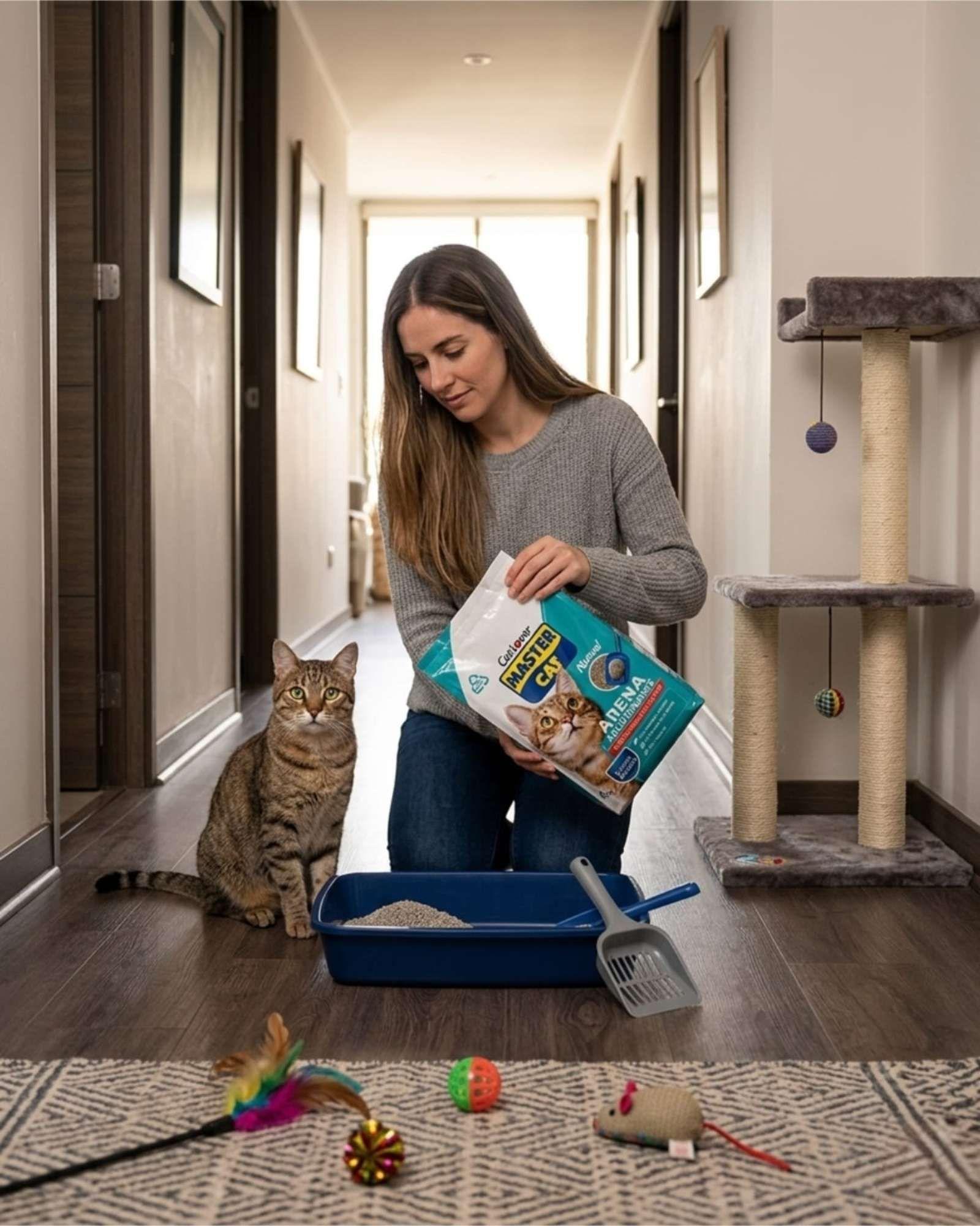Arena Para Gatos Aglutinante Natural 4kg-3