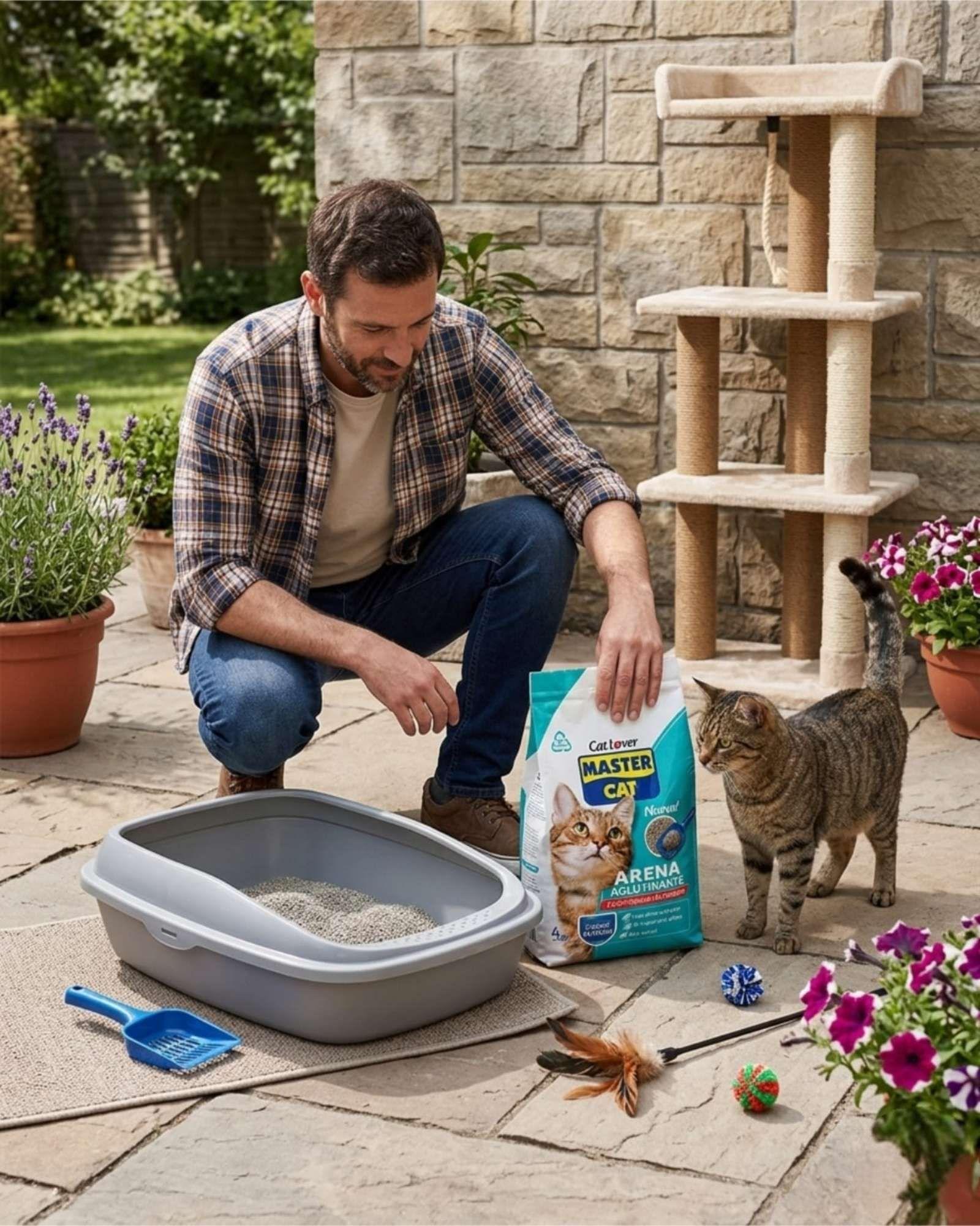 Arena Para Gatos Aglutinante Natural 4kg-4