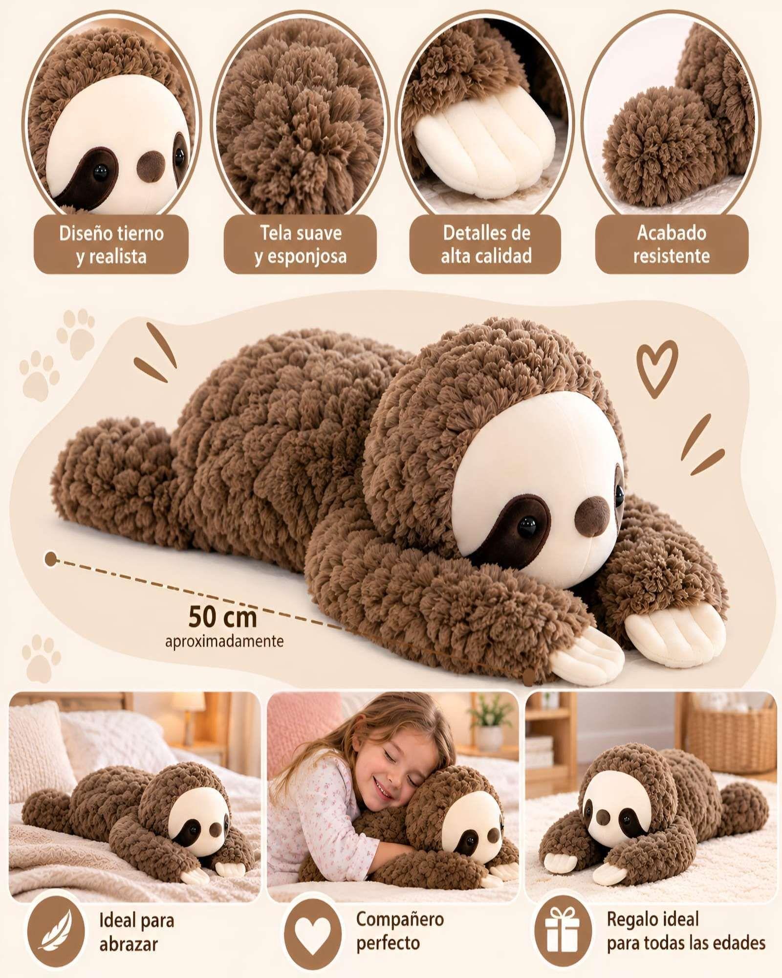 Cojin De Peluche Abrazable De 50 Cm Felpa Ultra Suave m3-4
