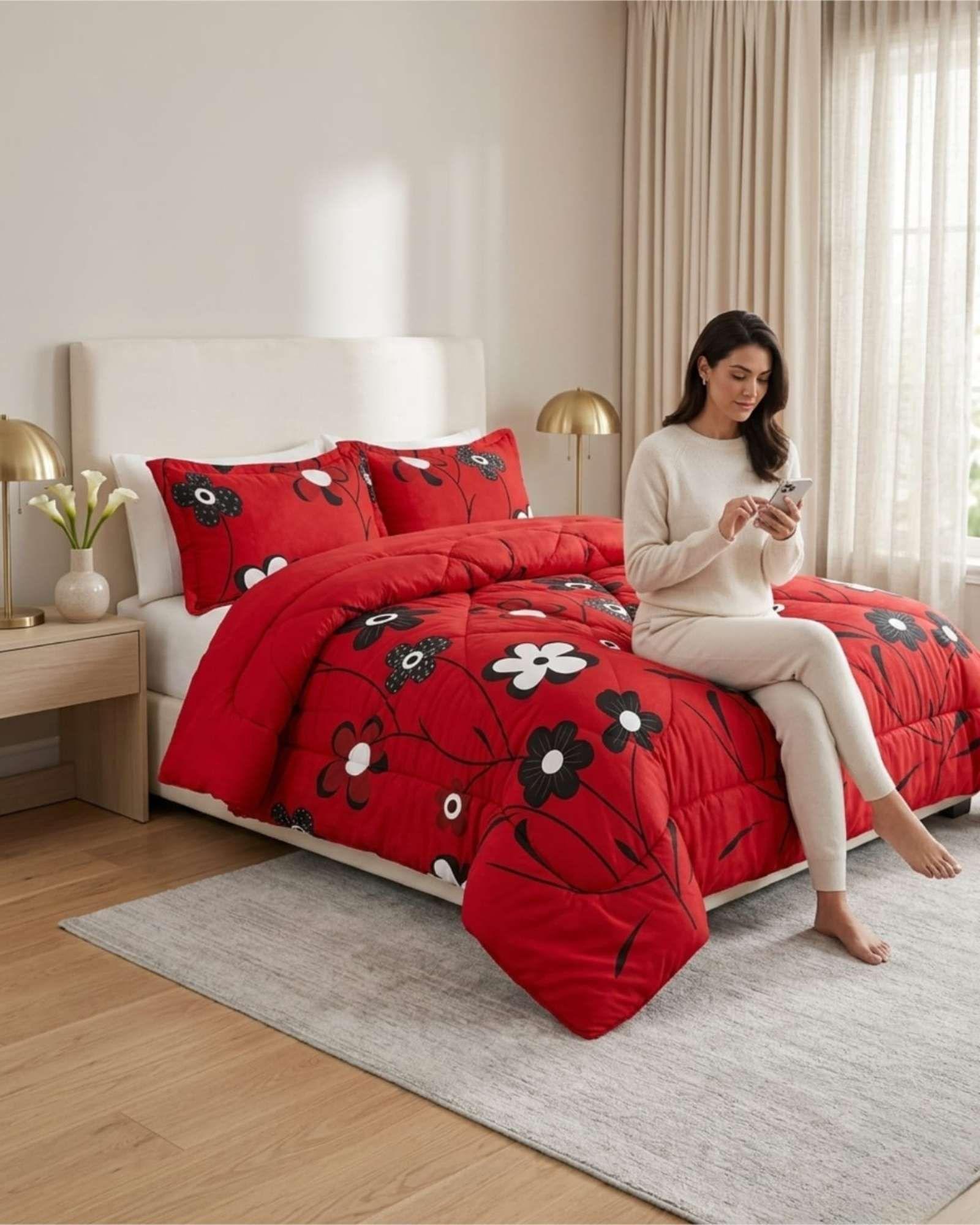 Cobertor Plush de Lujo Lana Sintetica Confort Superior Plaza y Media m10-4