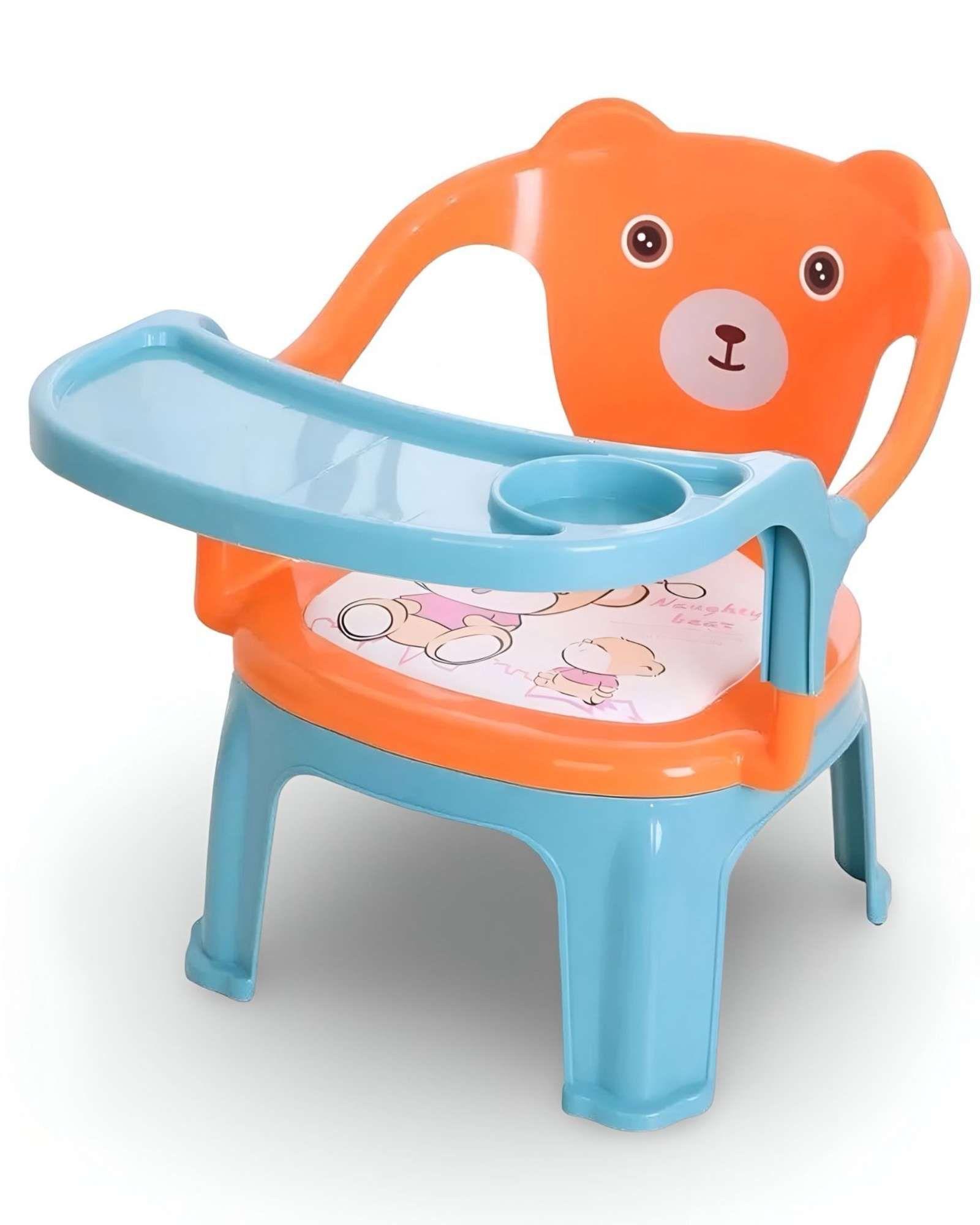 Silla de Comer Infantil con Bandeja extraible Diseño Osito 03-1