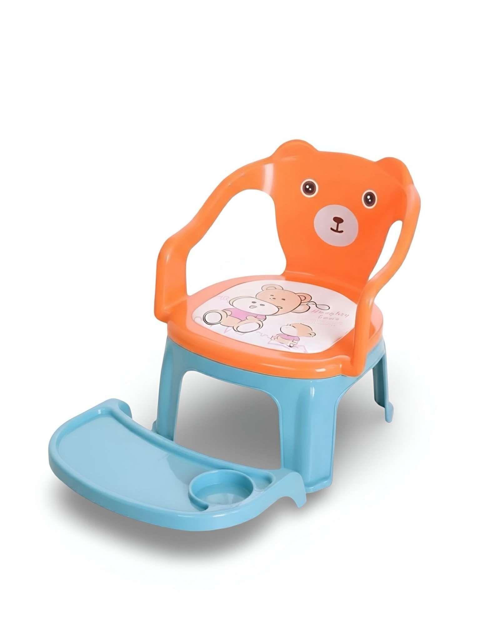 Silla de Comer Infantil con Bandeja extraible Diseño Osito 03-2