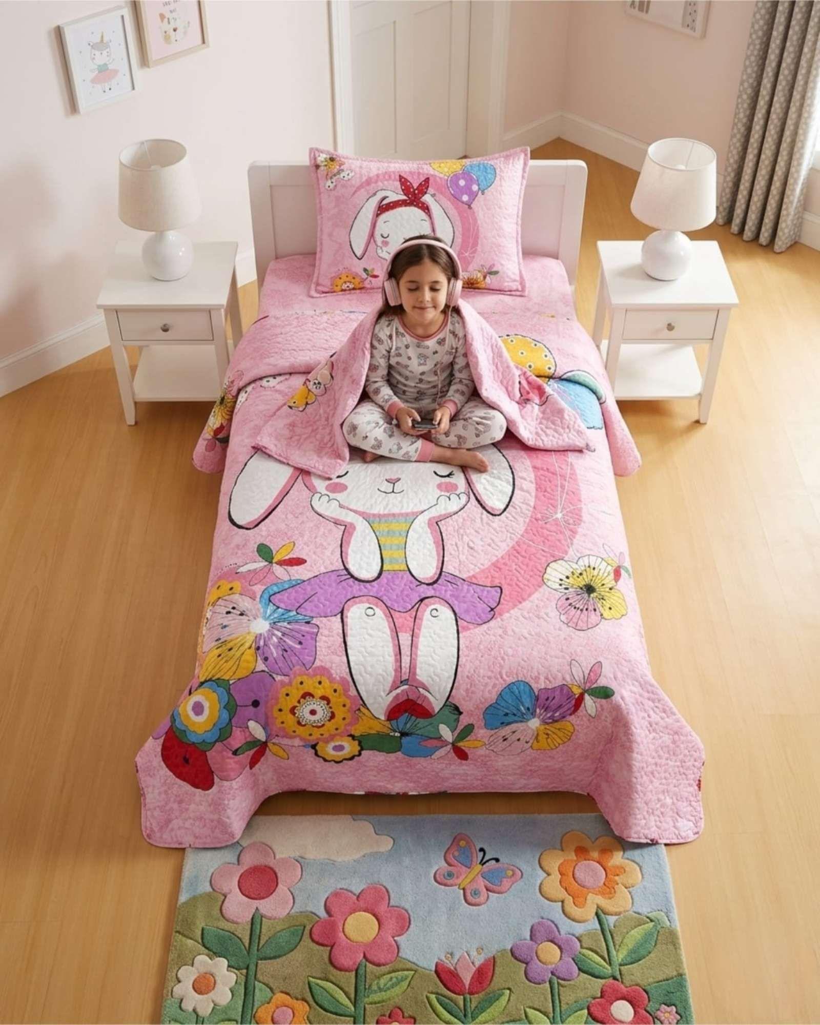 Cubrecama Verano Estampado Plaza Y Media Fresco Liviano a2-2