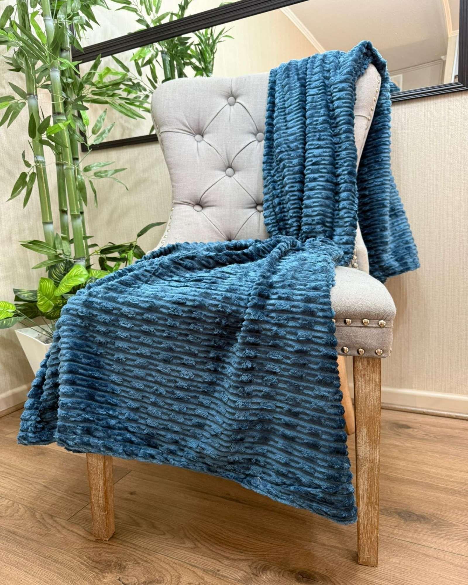 FRAZADAS MANTA PLUSH 2 PLAZA 200 X 230 AZUL-3