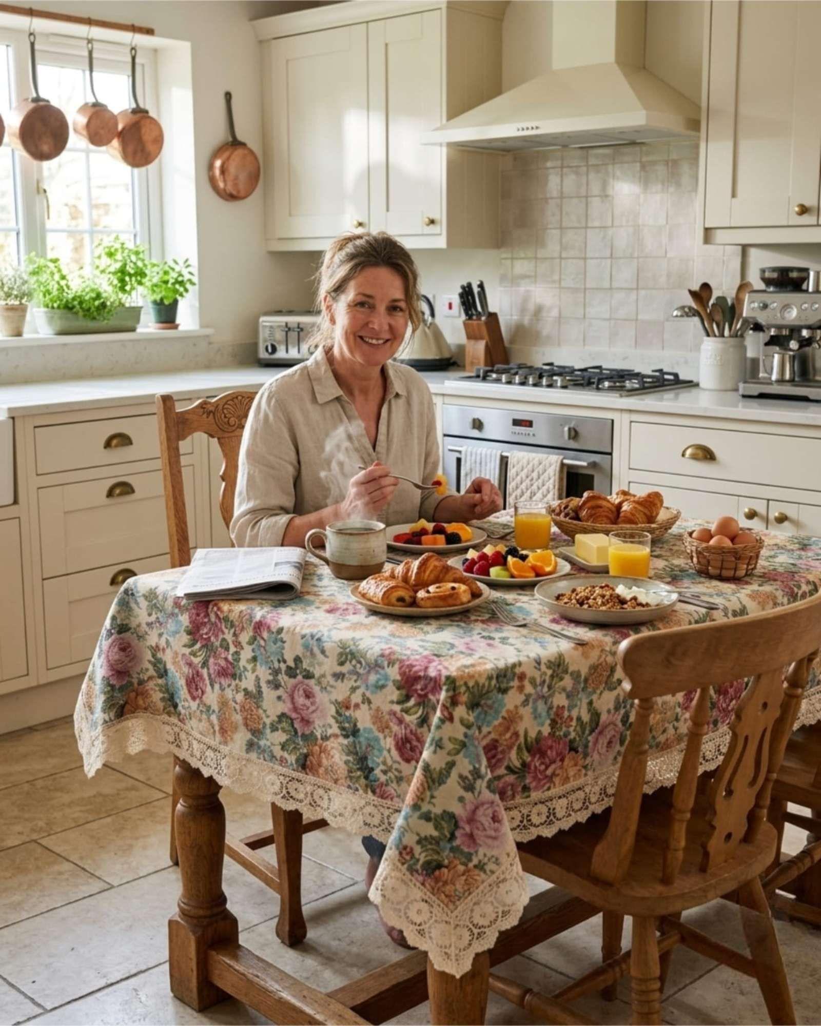 Mantel de Comedor Estilo Bohemio de 140x220cm m2-4