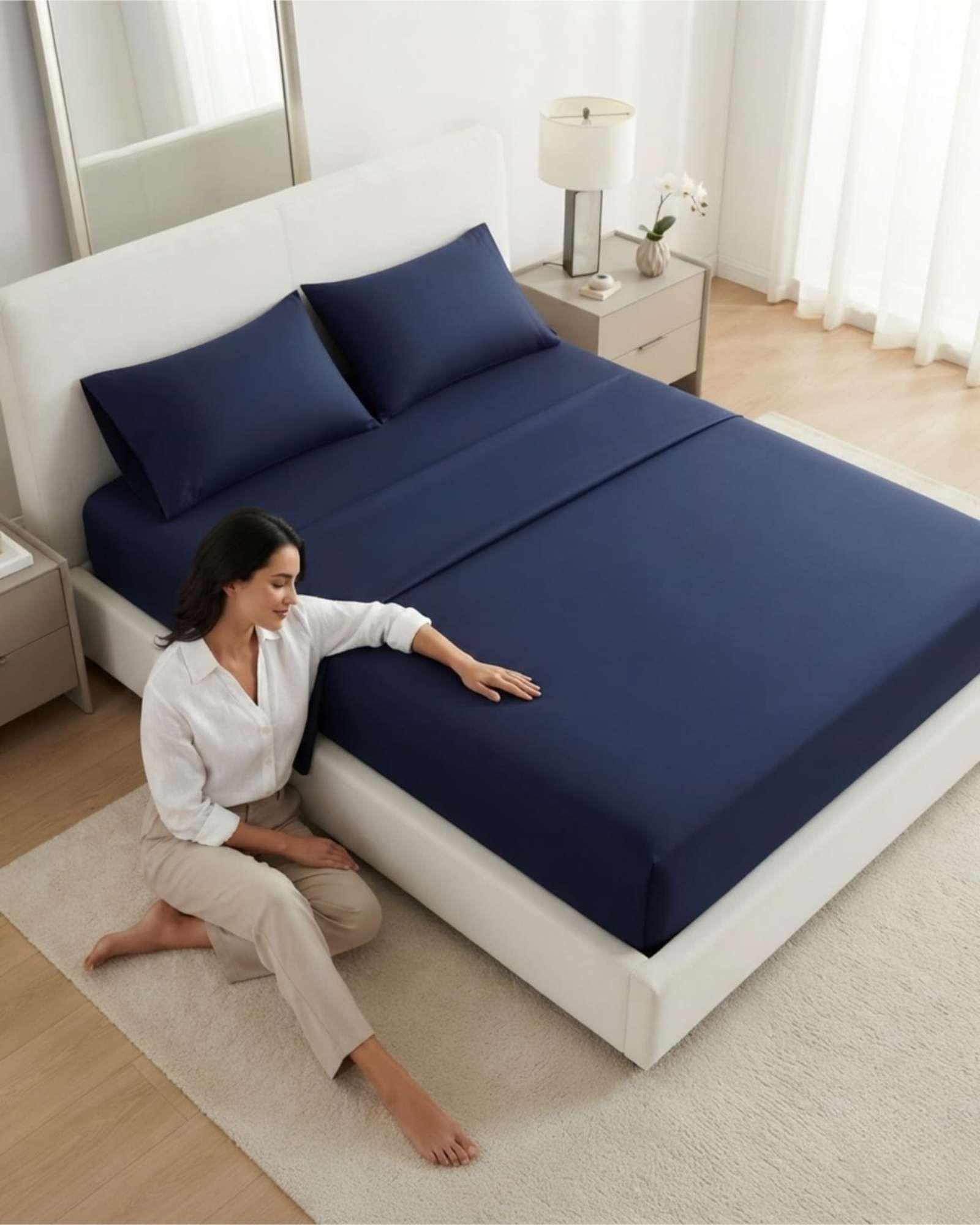Sabanas Super King De 500 Hilos Calidad Hotelera Y Ajuste Perfecto m2-1