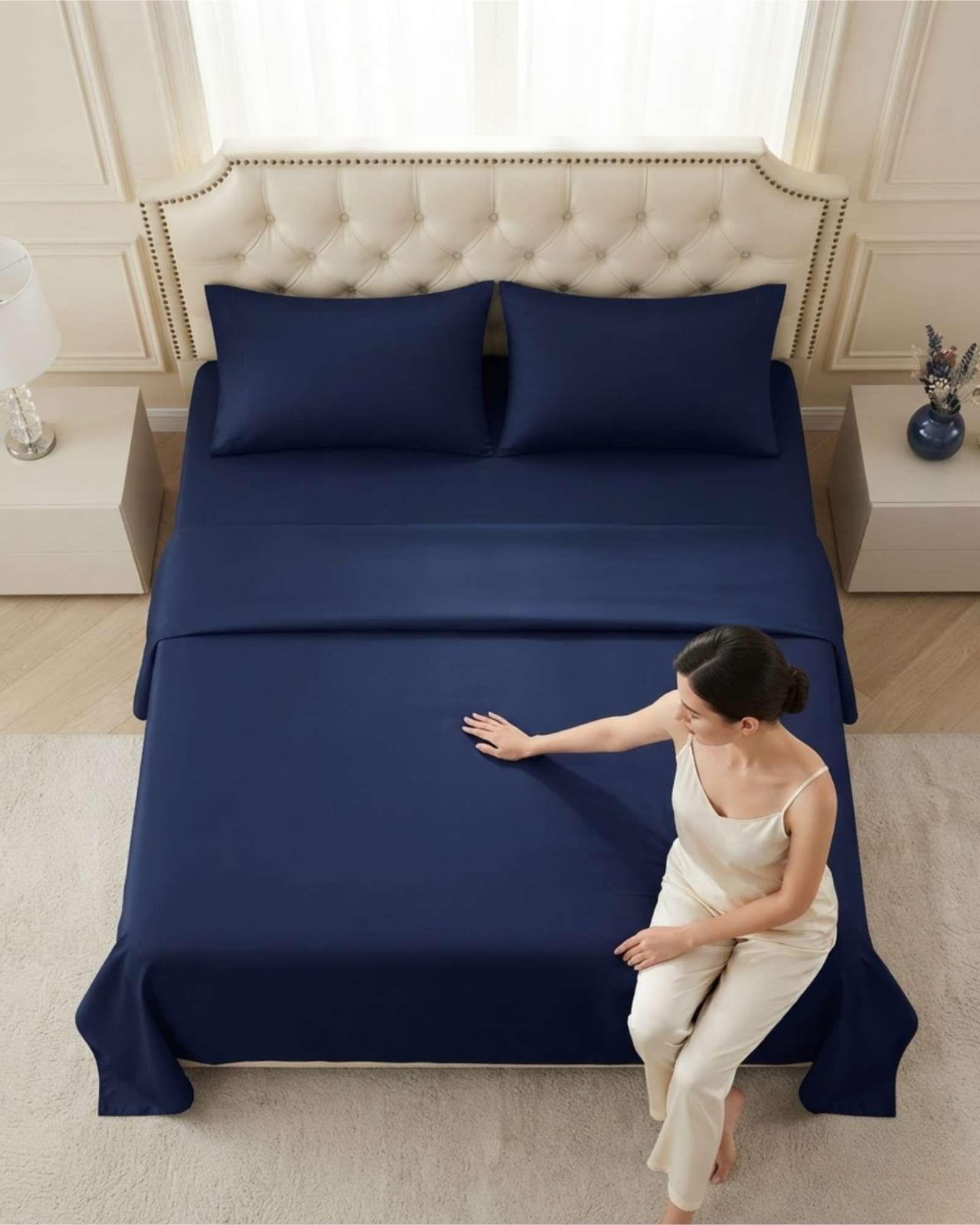 Sabanas Super King De 500 Hilos Calidad Hotelera Y Ajuste Perfecto m2-3