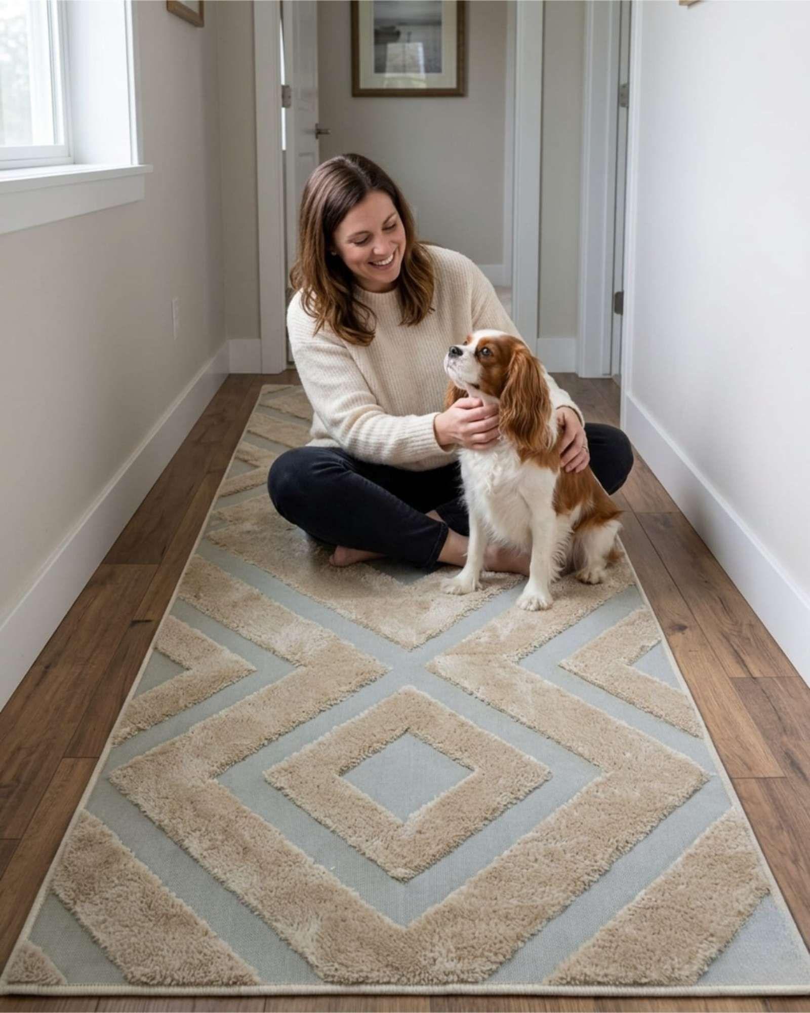 Alfombra Larga Para Pasillo Diseño Jacquard 60x160cm m5-3