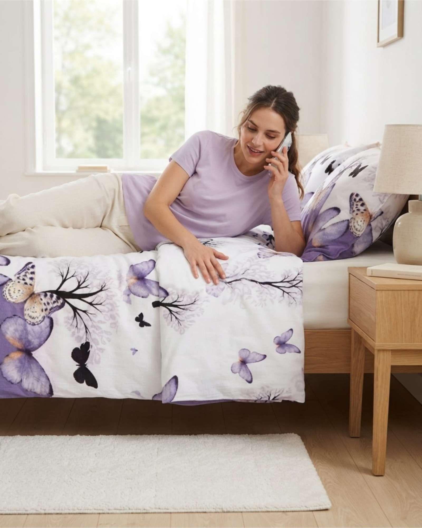 Quilt De Verano King Transpirable Y Suave m9-4