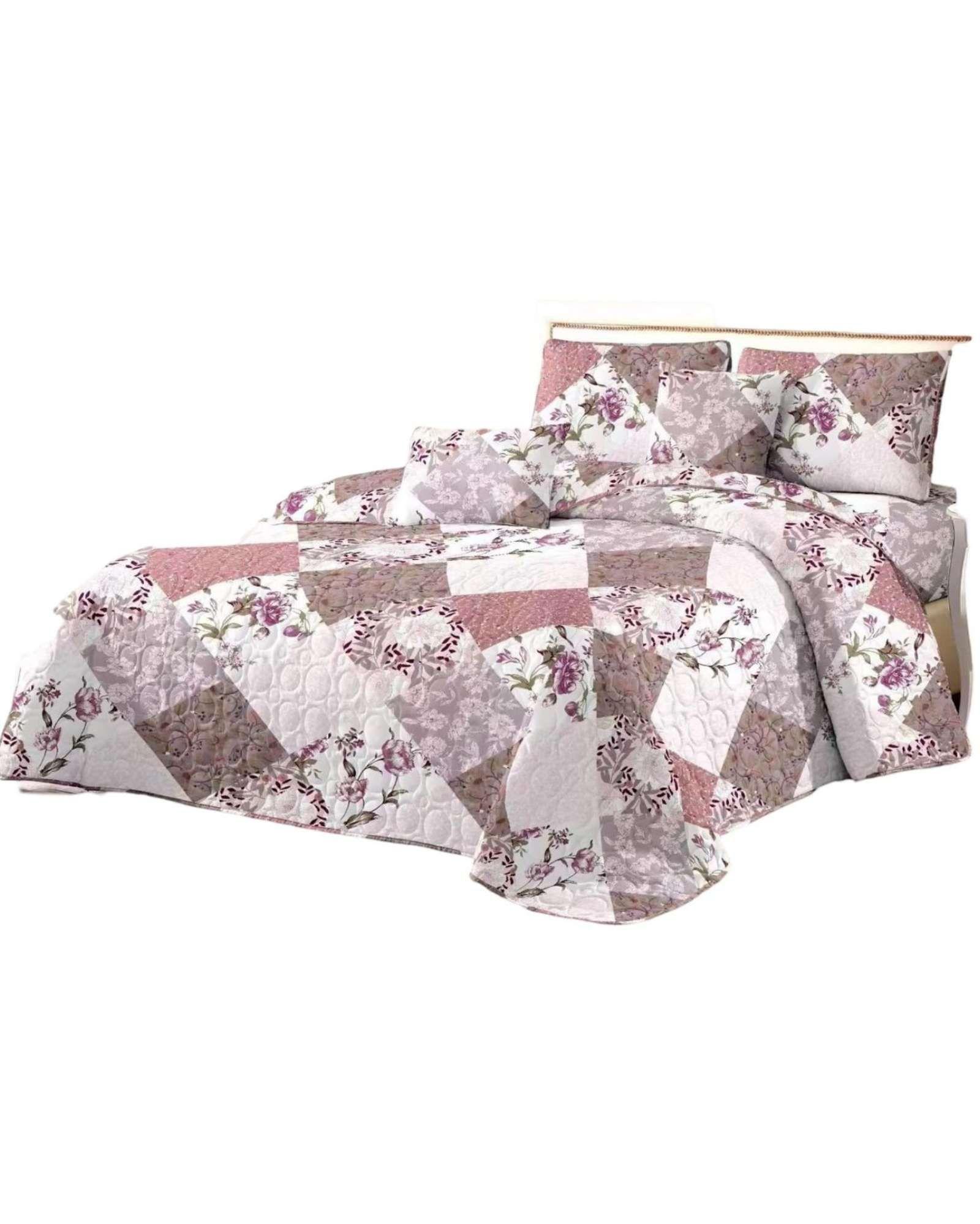 COBERTOR QUILT PRIMAVERA VERANO 2PLAZAS Y10-1