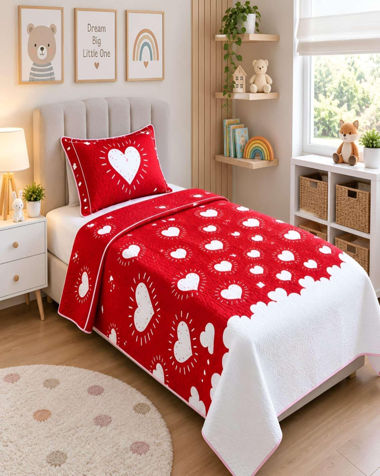 Cubrecamas Quilt Plaza Y Media Textura Suave Y Fresca m10-2