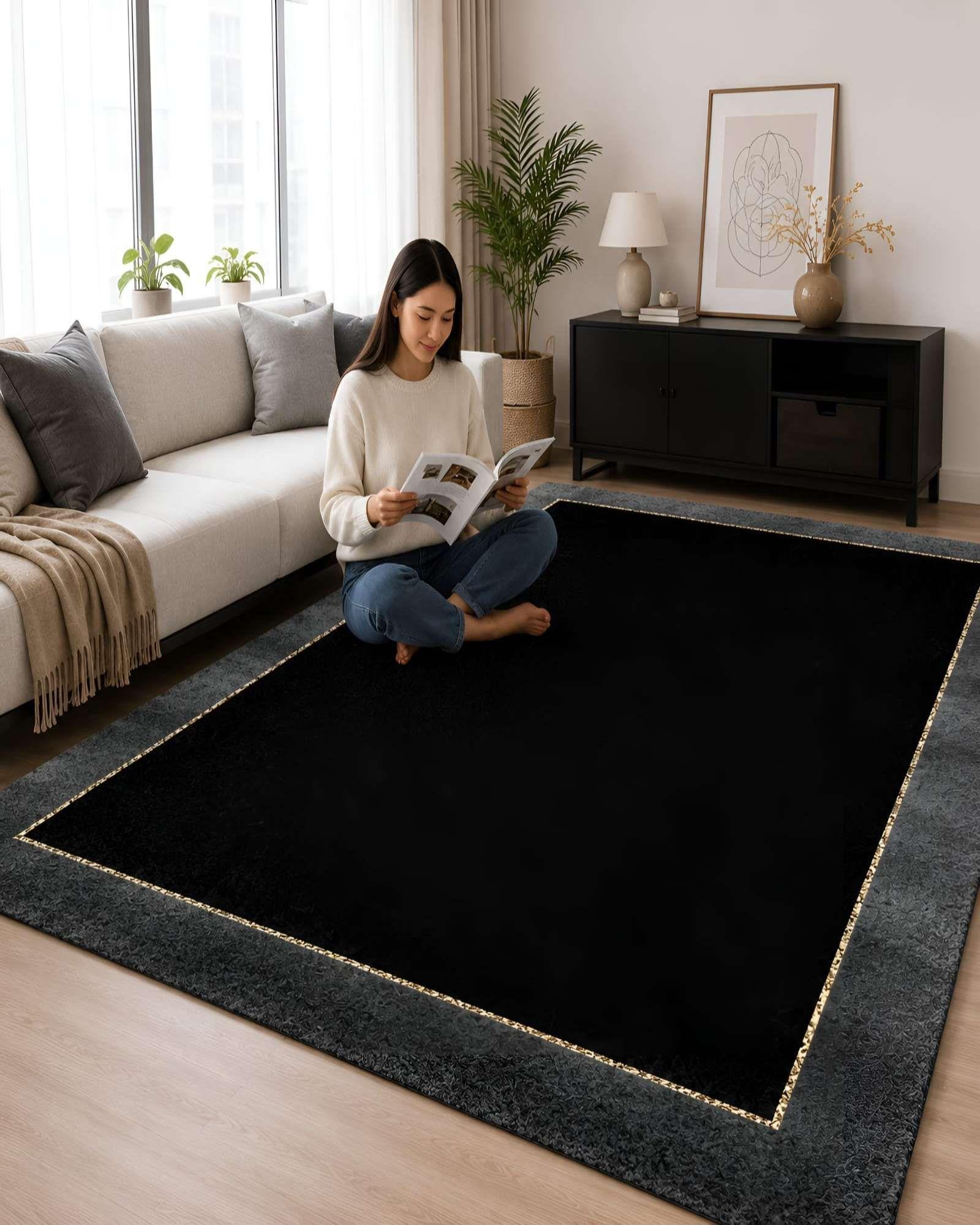Alfombra de Diseño Geométrico (200x240 cm) Elegancia y Confort para Espacios Amplios 13-1