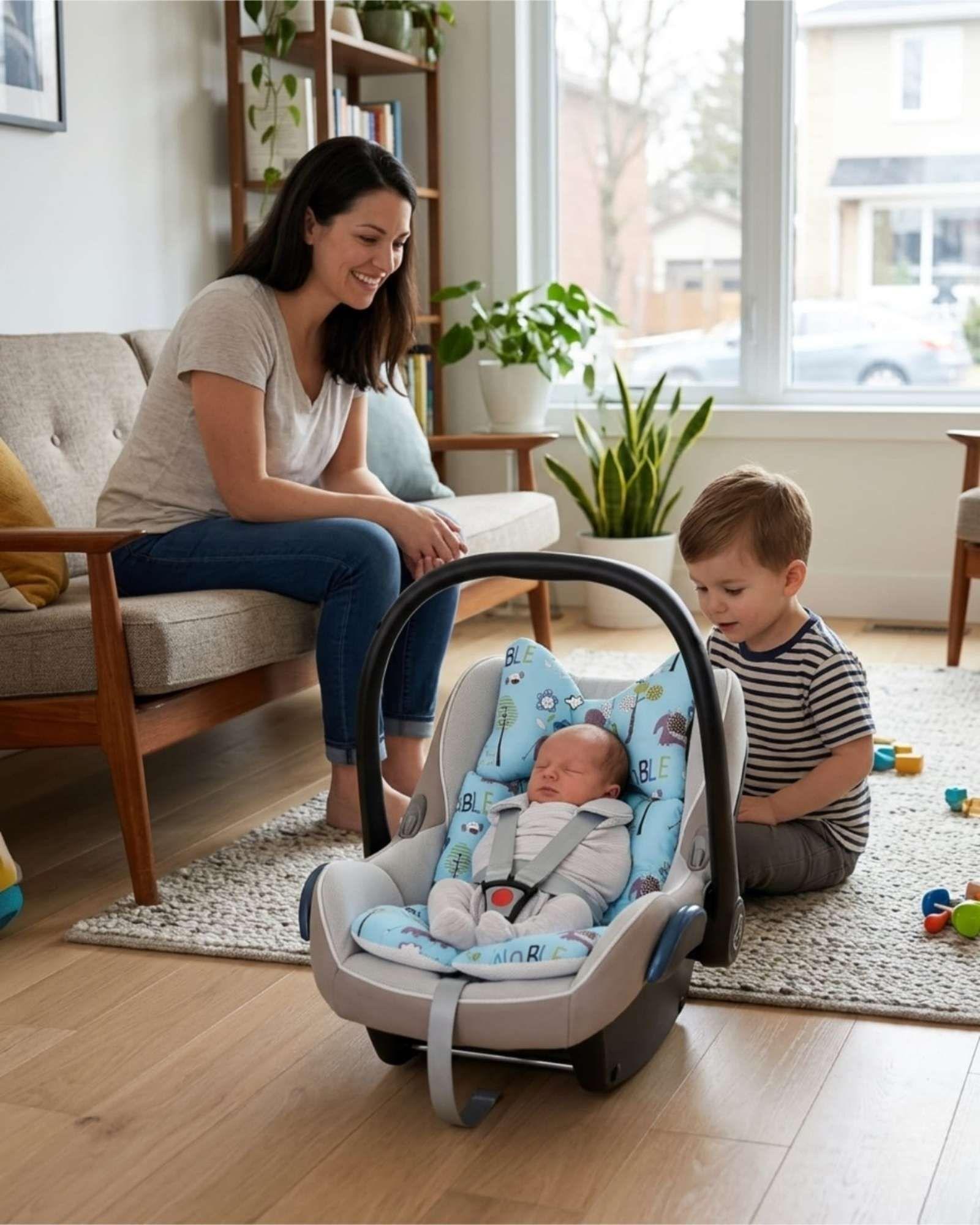 Cojín Reductor para asientos de Lujo para Bebéscolor azul Confort y Soporte Total-3