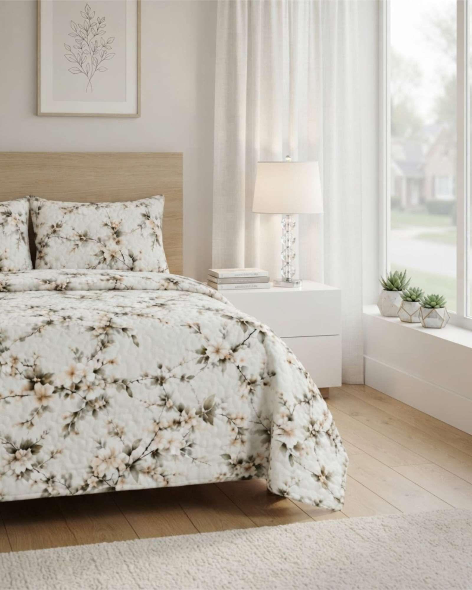 Quilt Delgado Para Verano Fresco 2 Plazas m9-3