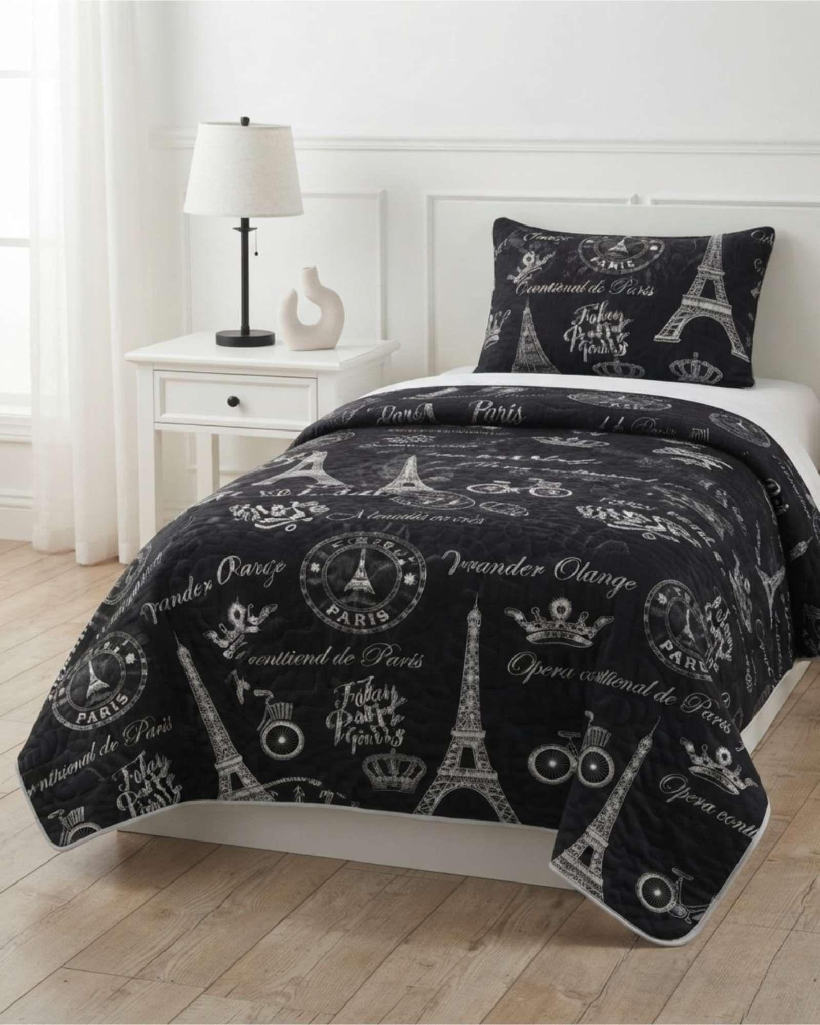Set Cubrelecho Quilt Verano 1.5 Plazas Fresco + 1 Almohada a6-3