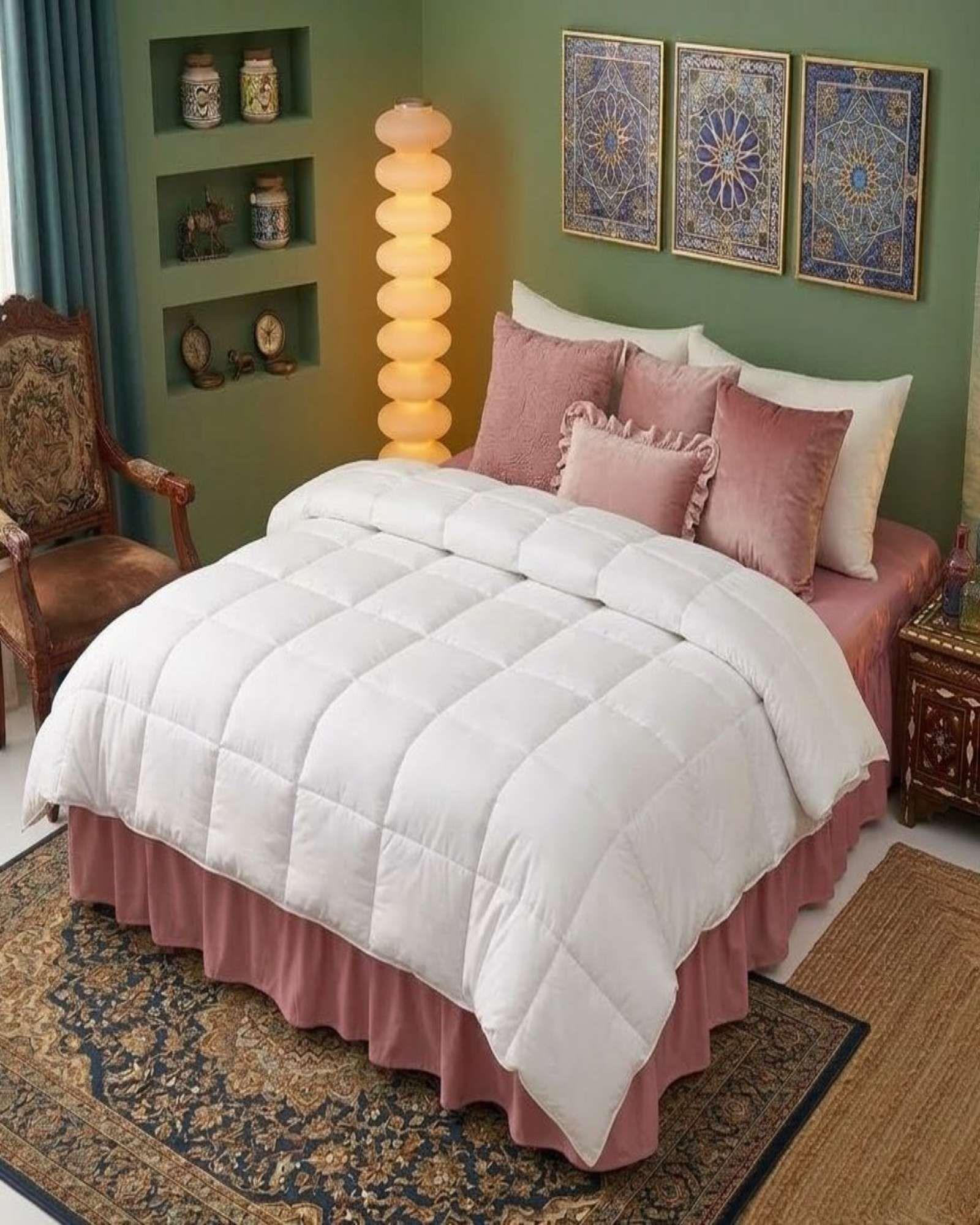 Faldon de Cama con Plisado Elegante King m1-2