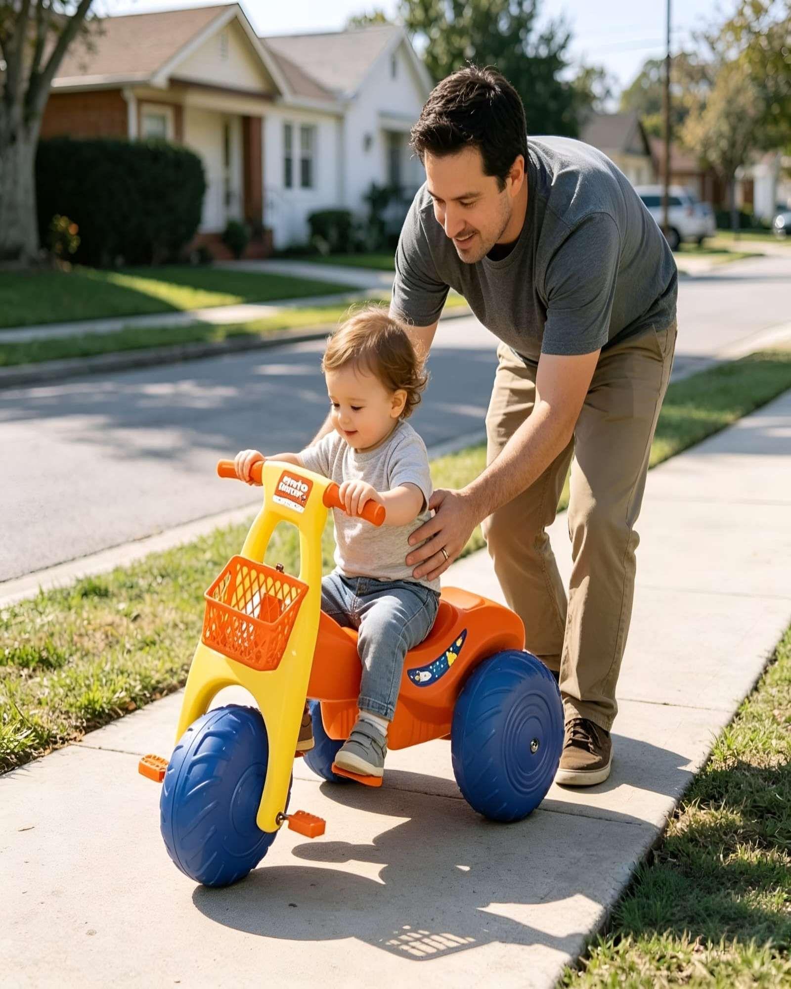 Correpasillos Infantil Moto Lunar Didactica De 3 Ruedas m2-0