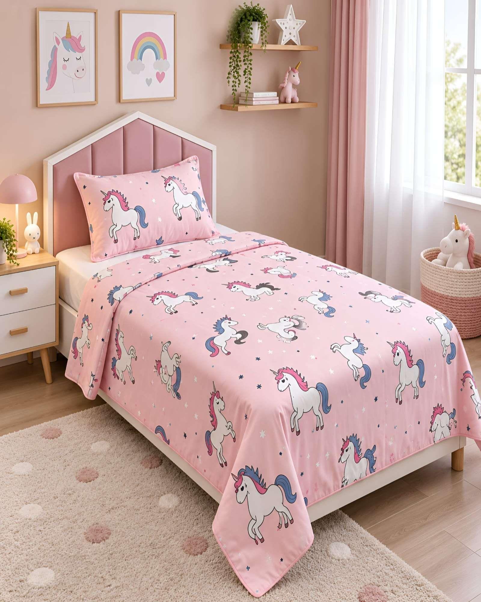 Cubrecamas Quilt Plaza Y Media Textura Suave Y Fresca m16-0