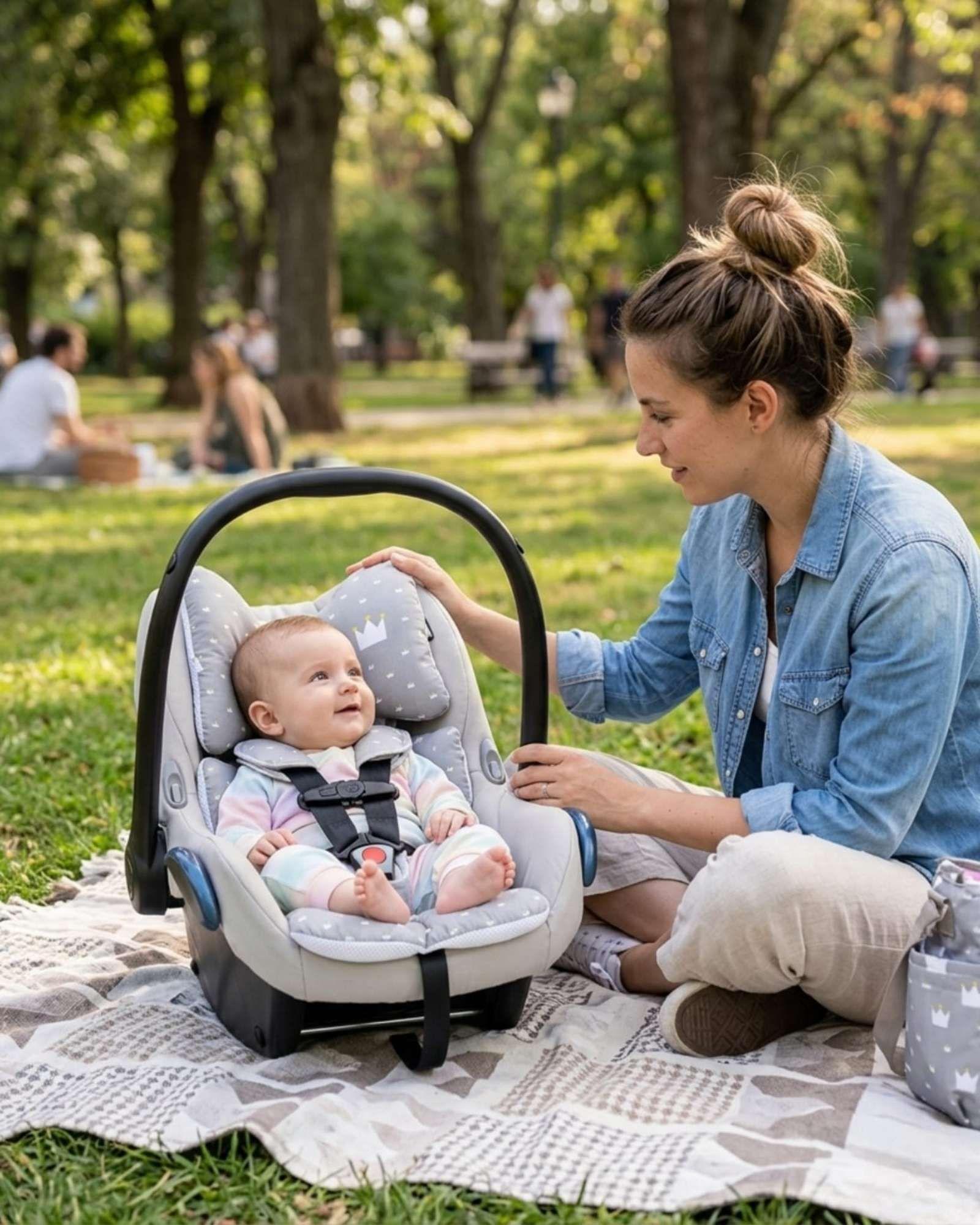 Cojín Reductor para asientos de Lujo para Bebés - Confort y Soporte Total azul-3