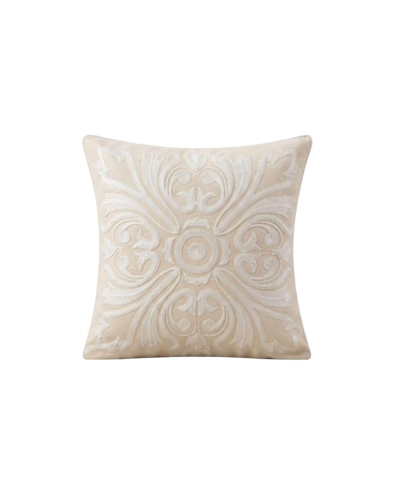Set De 4 Fundas Para Cojin 45cm x 45cm Con Diseño Bordado m27-5