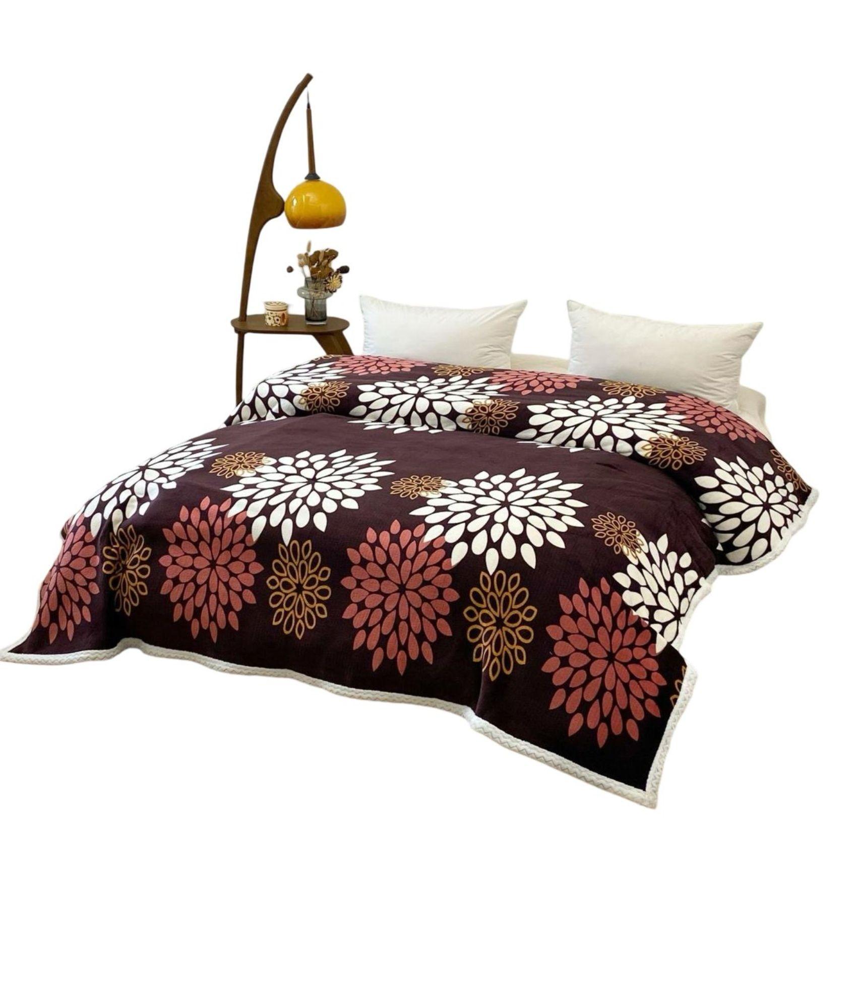 FRAZADA PARA INVIERNO CON CHIPORRO 1.5 PLAZA CAFÉ  D04-0