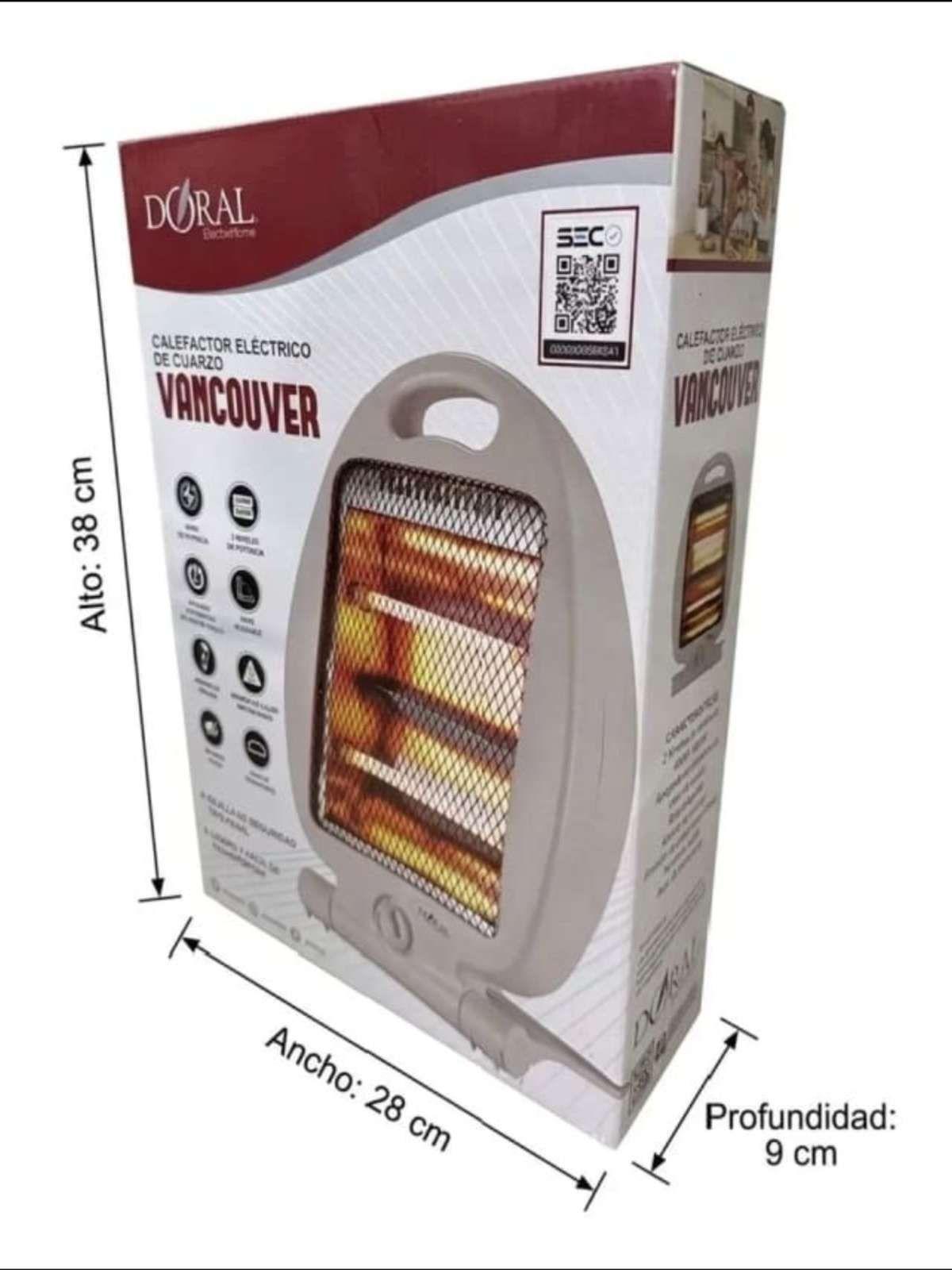 Calefactor electrico de Cuarzo Vamcouver Doral-3