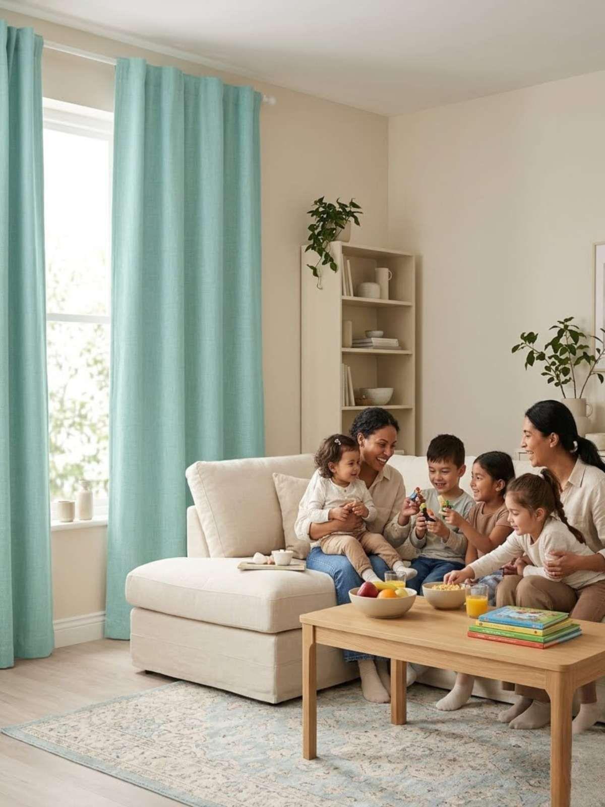 Set de Cortina Blackout mas vicillo 140x220 cm verde-4
