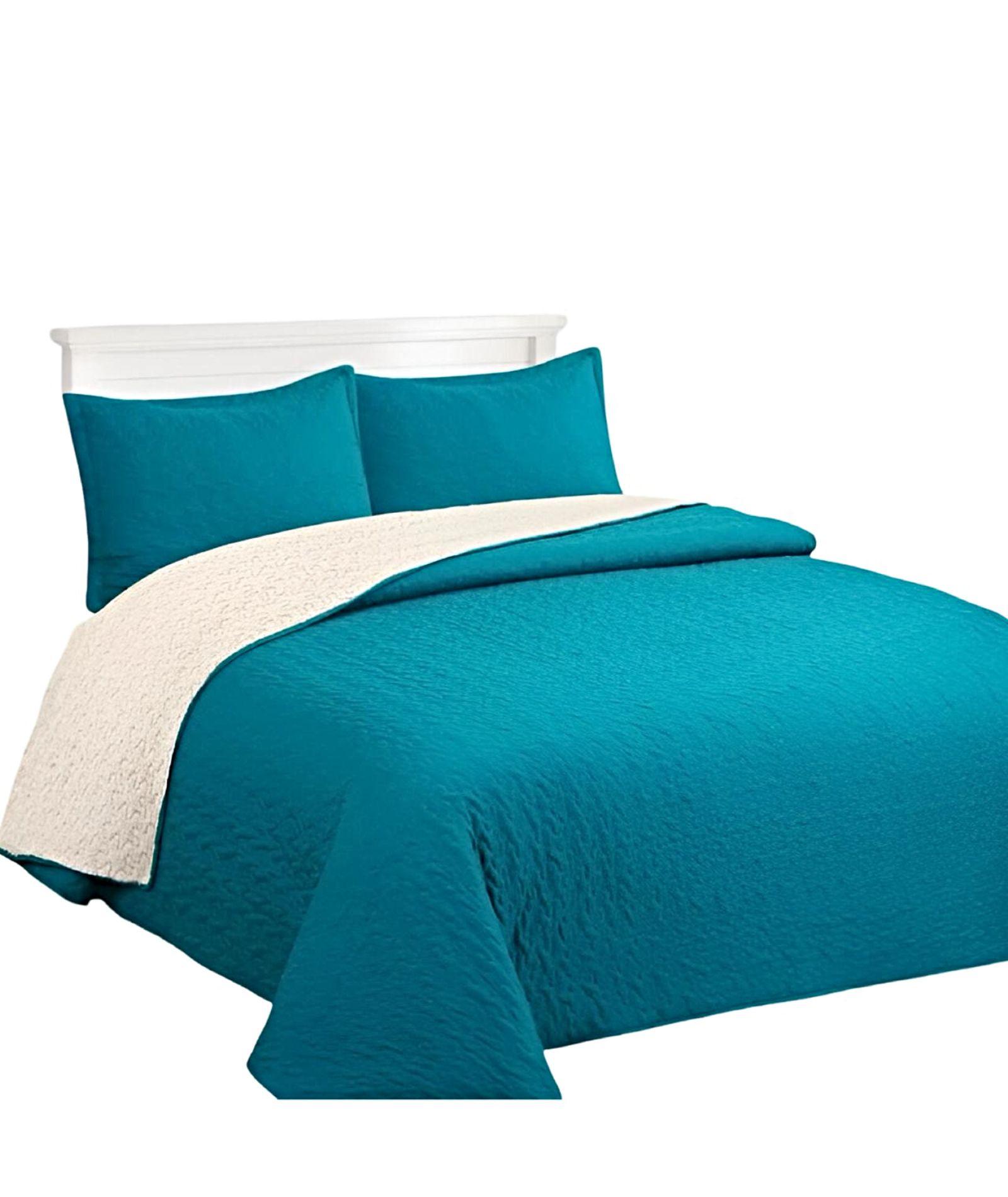 COLCHA QUILT SHERPA INVIERNO PLAZA Y MEDIA C22-1