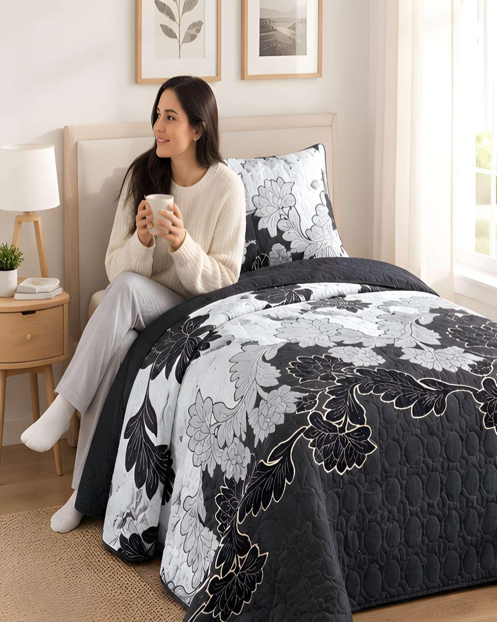 Quilt Plaza Y Media Delgado De Verano Mas Almohada Y Funda m3-0