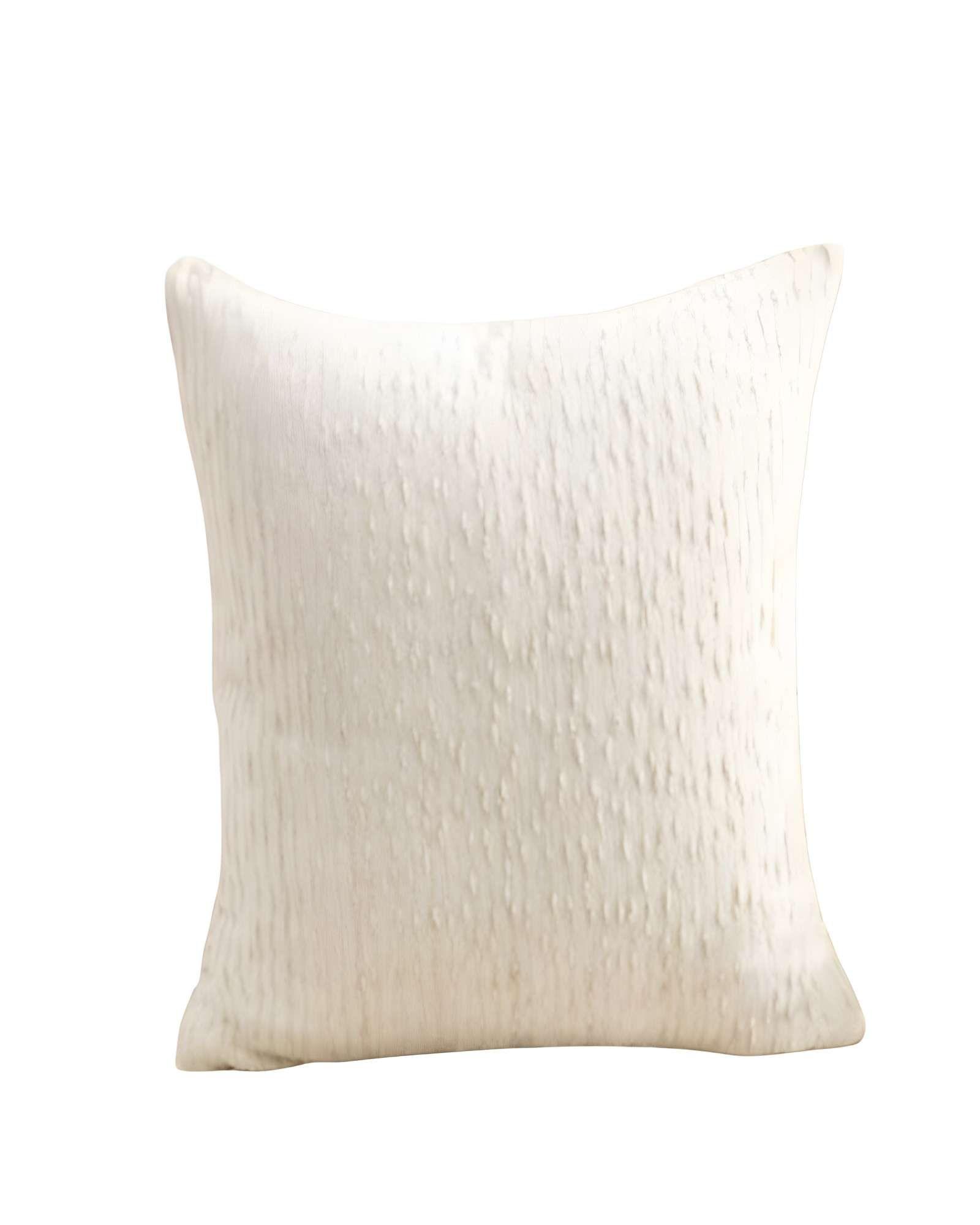 JUEGO DE 4 FUNDAS DE COJIN CHENILLE LINEA BLANCO-0