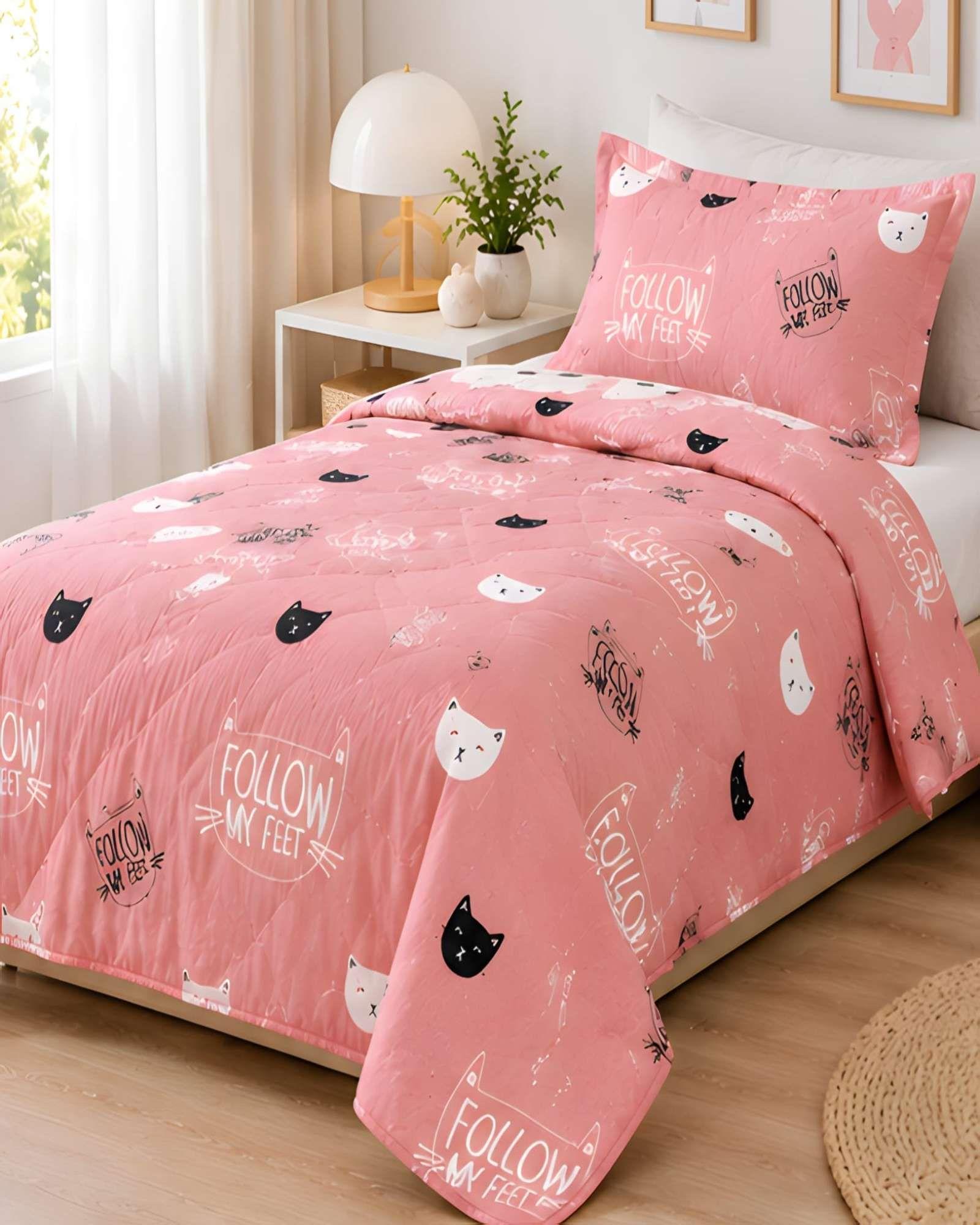 Cubrecama Quilt de Verano Plaza y Media con Funda Incluida-3