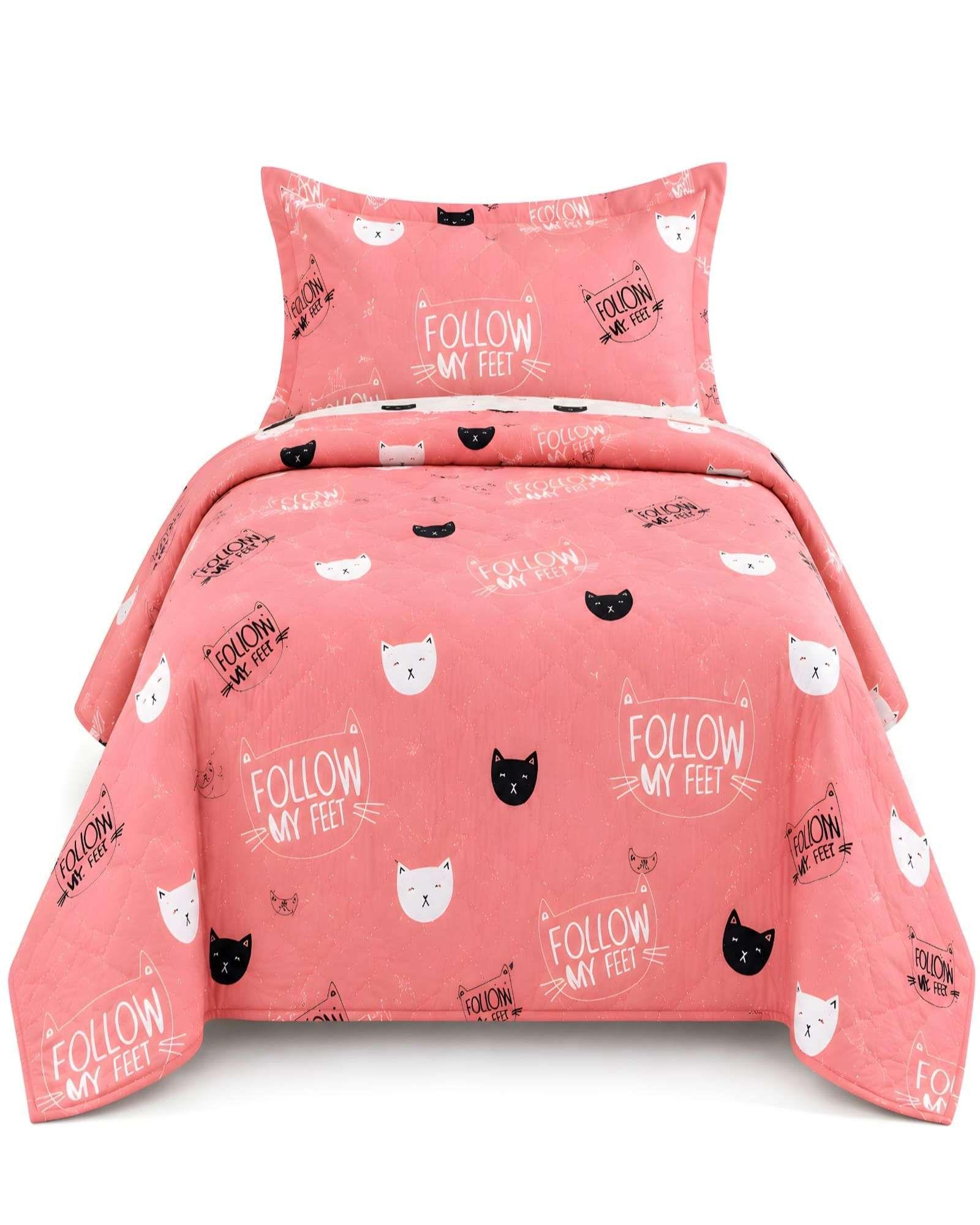 Cubrecama Quilt de Verano Plaza y Media con Funda Incluida-5