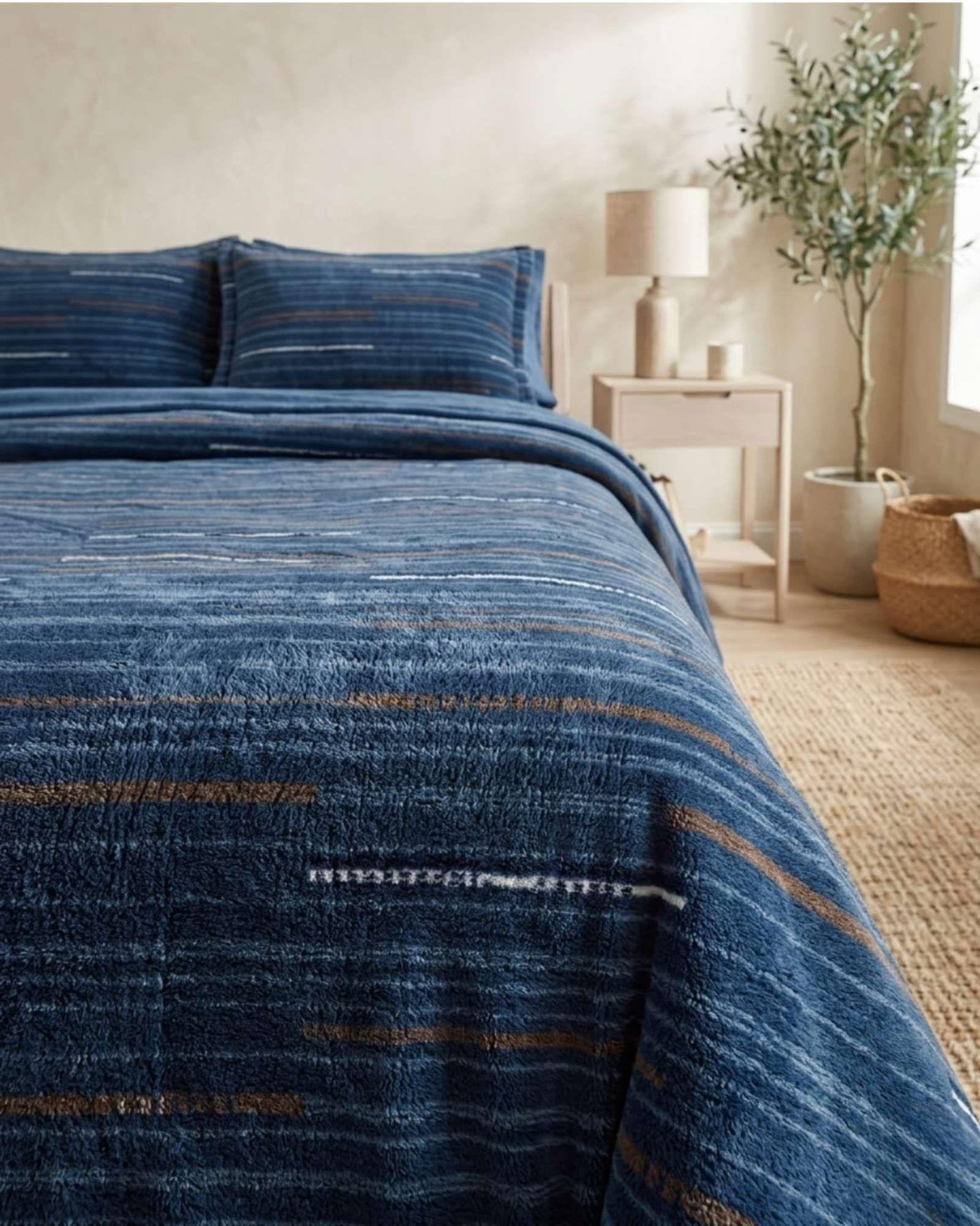 Sabanas Polar de Invierno King Estampado Premium m1-3