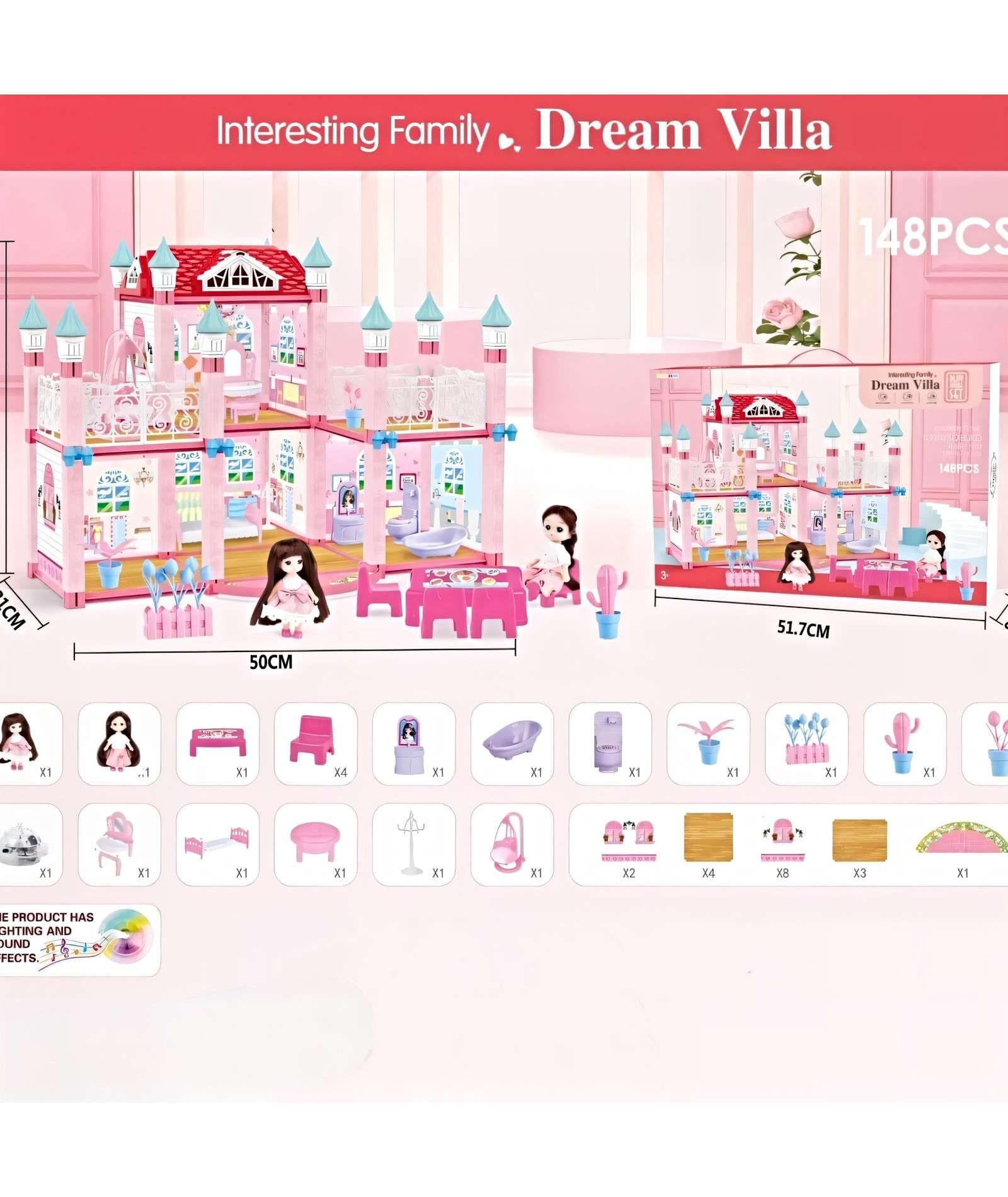 Casa de Muñeca Castillo de princesa -3